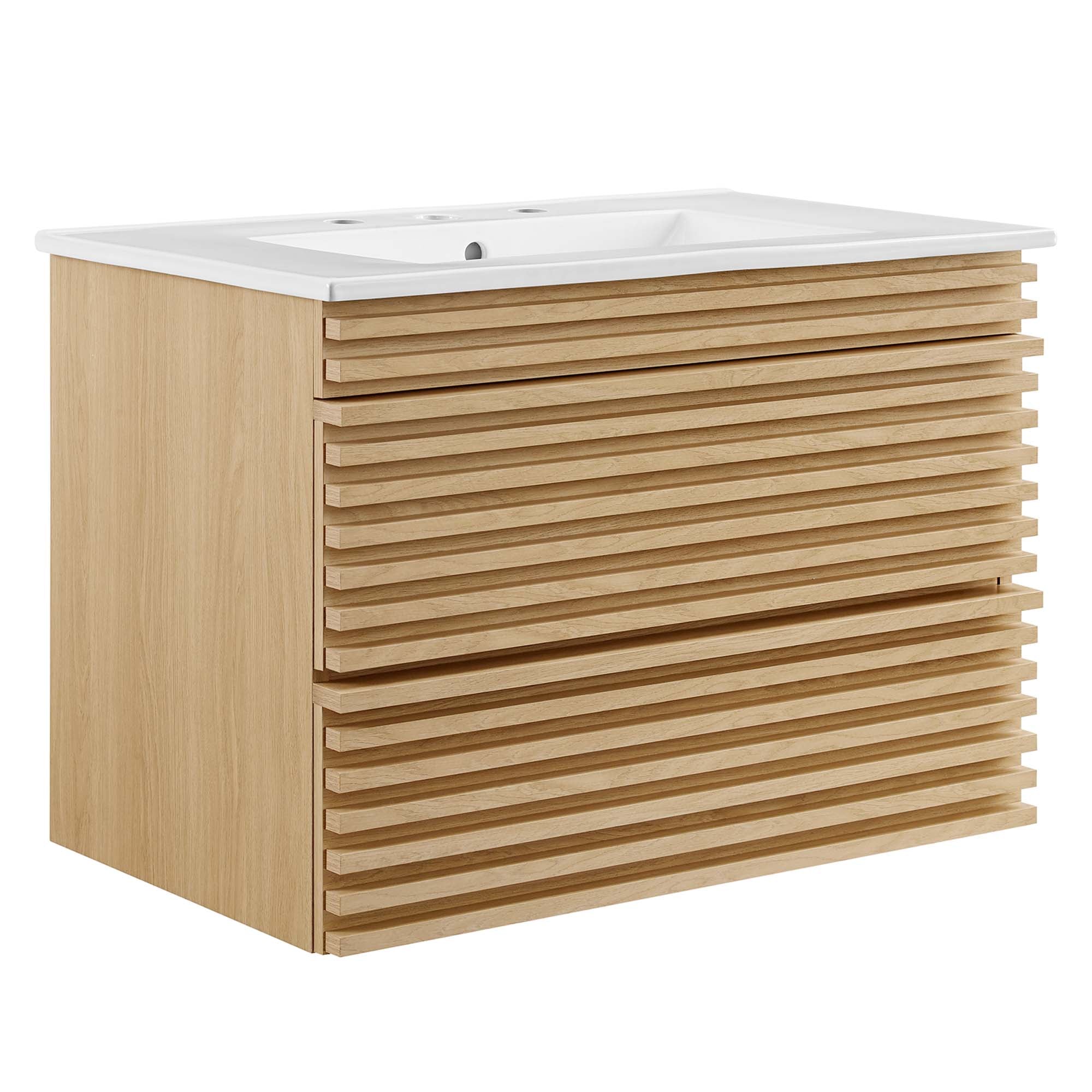 Modway Render 30" Wall-Mount Bathroom Vanity