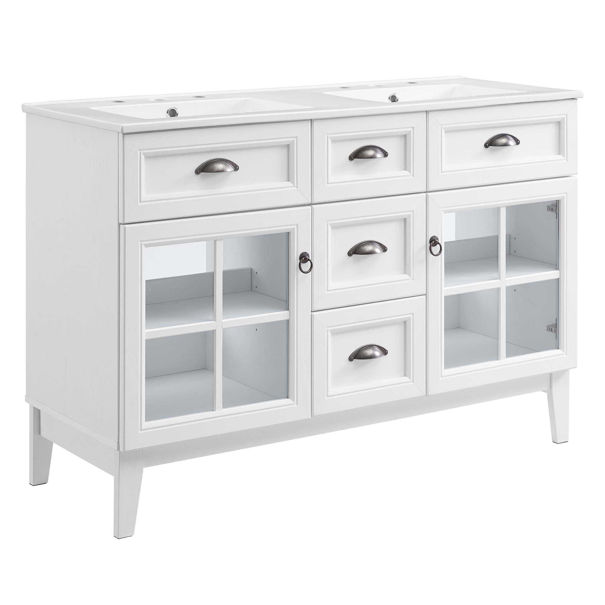 Modway Isle 48" Double Bathroom Vanity Cabinet