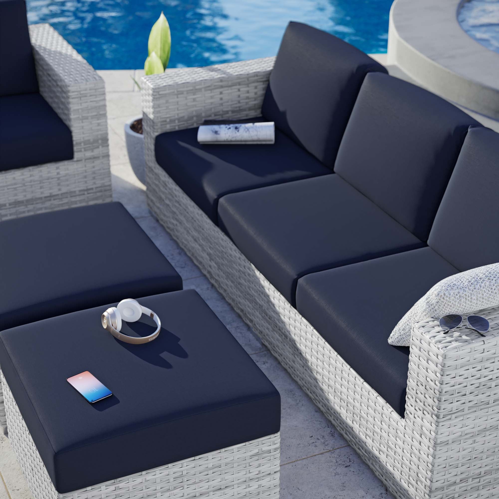Modway Convene 4-Piece Outdoor Patio Set