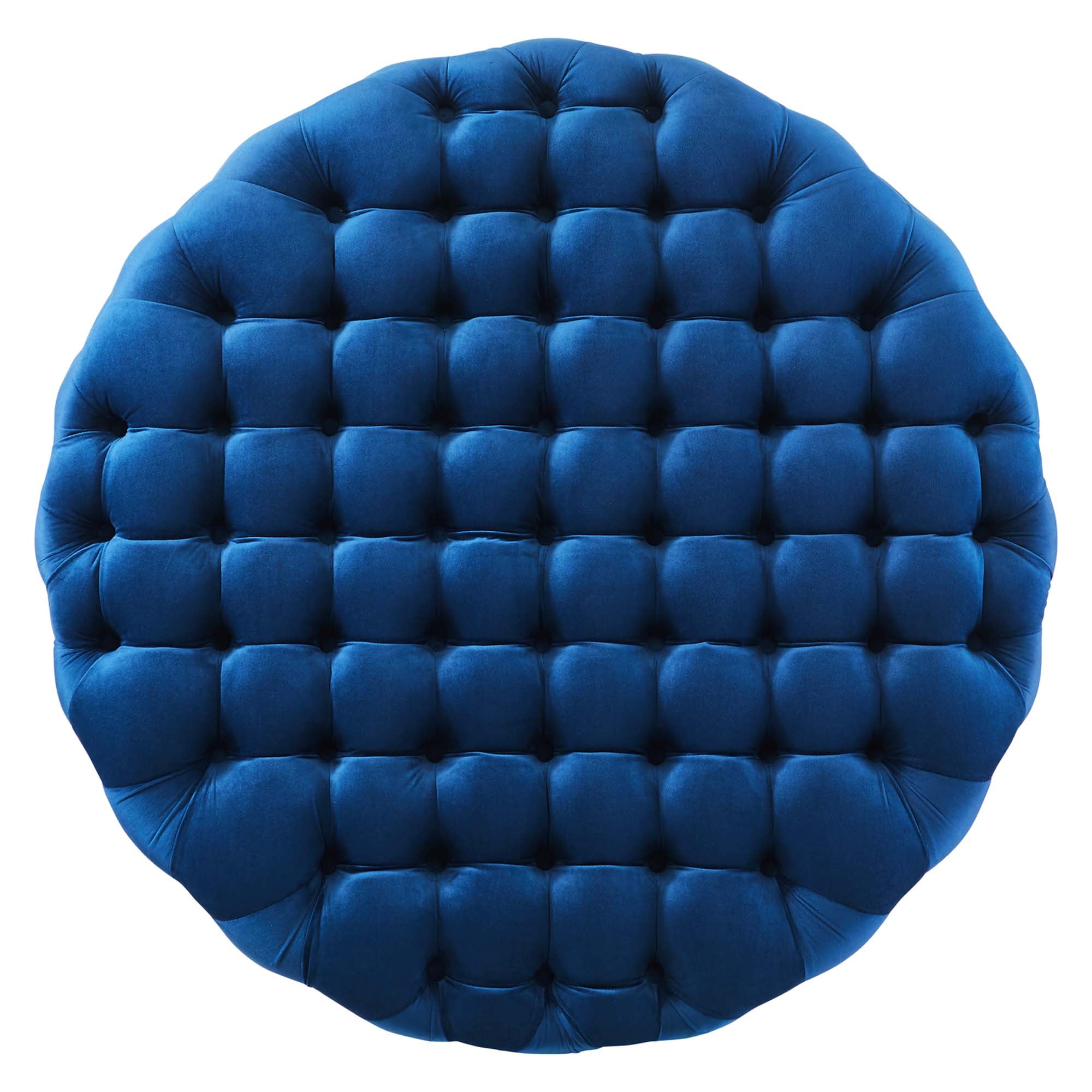 Modway Amour Tufted Button Large Round Performance Velvet Ottoman