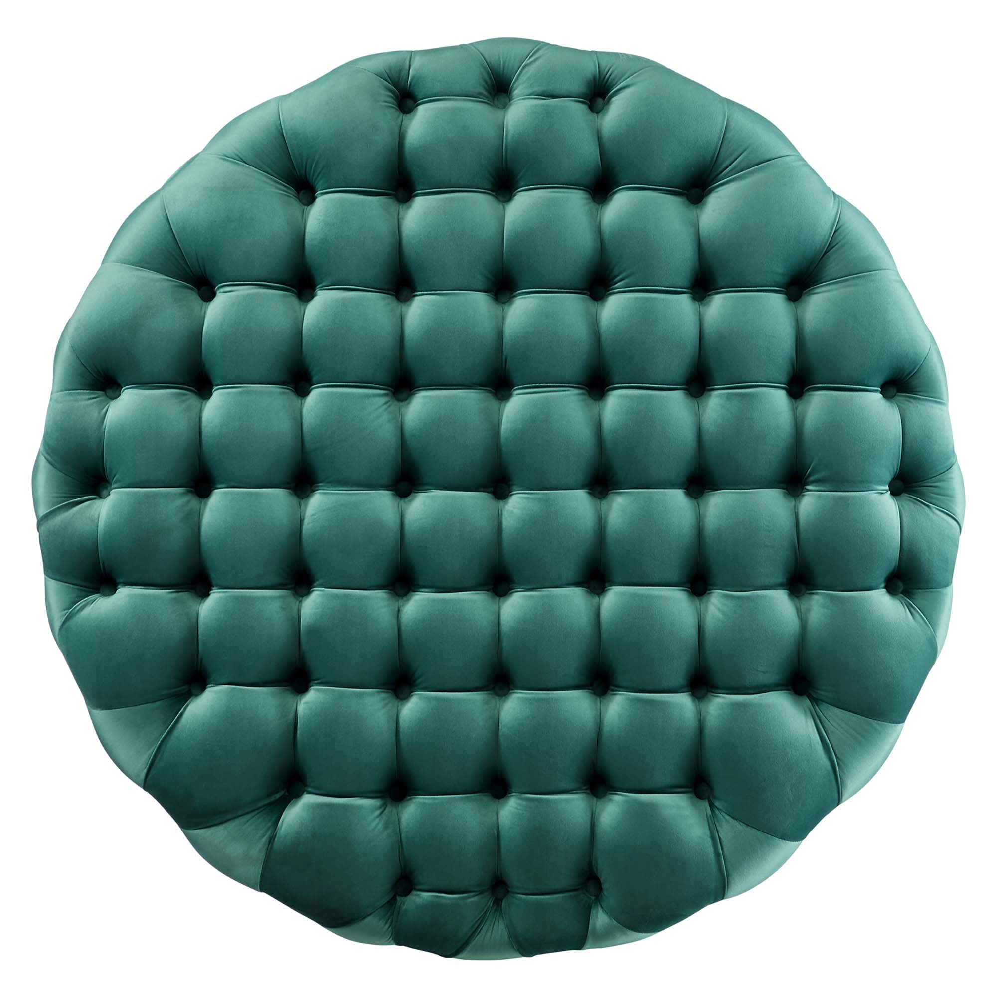 Modway Amour Tufted Button Large Round Performance Velvet Ottoman