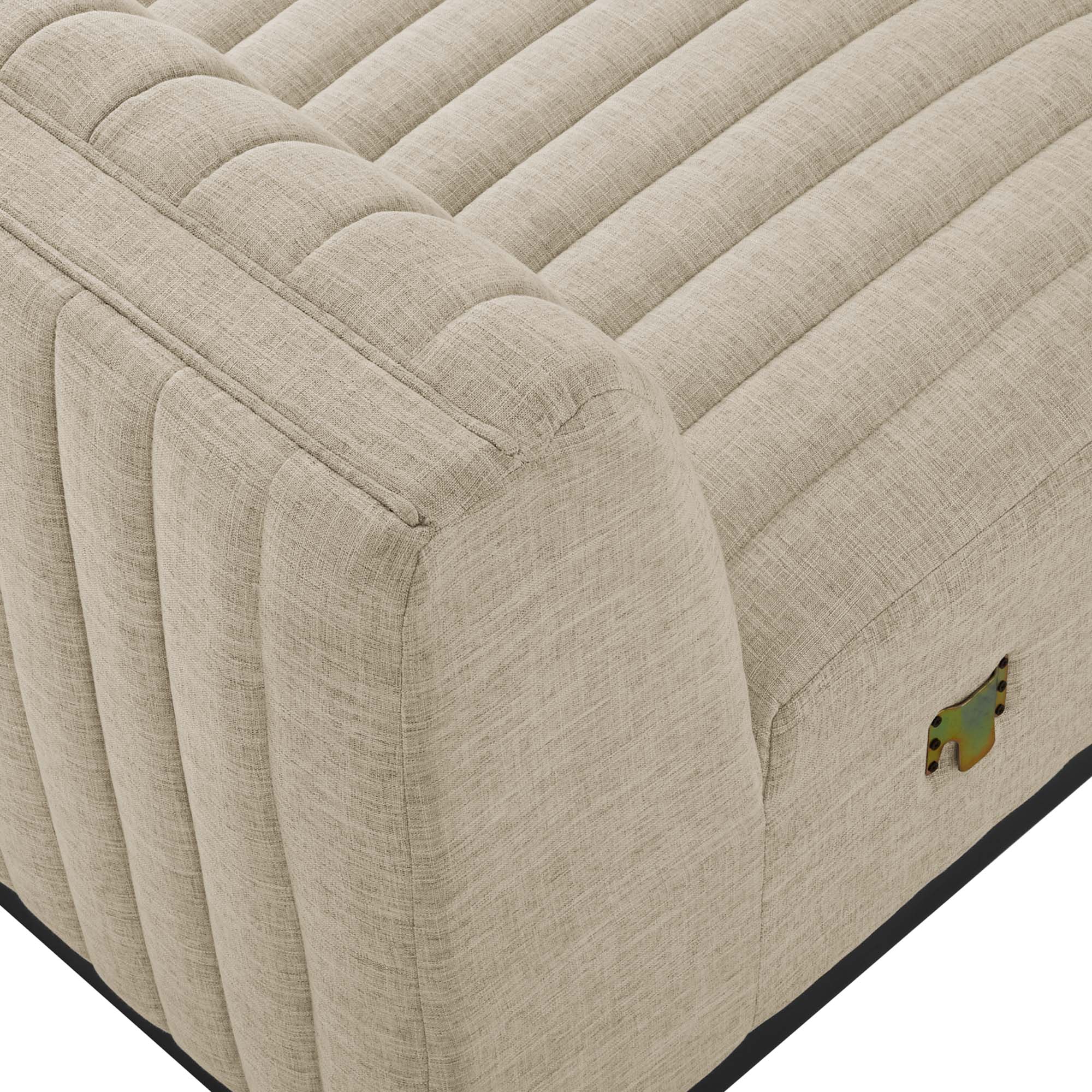 Modway Conjure Channel Tufted Upholstered Fabric Armless Chair