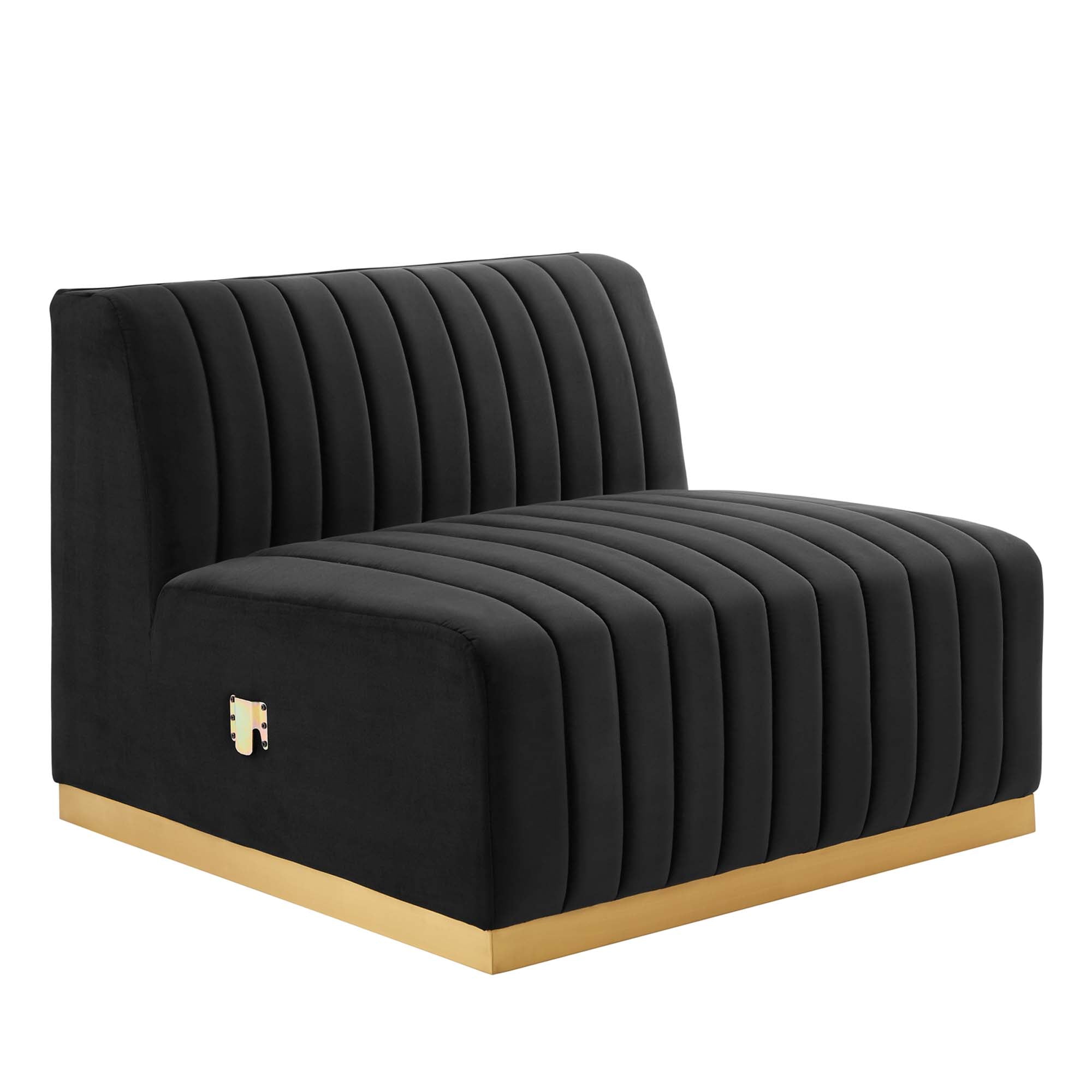 Modway Conjure Channel Tufted Performance Velvet Armless Chair