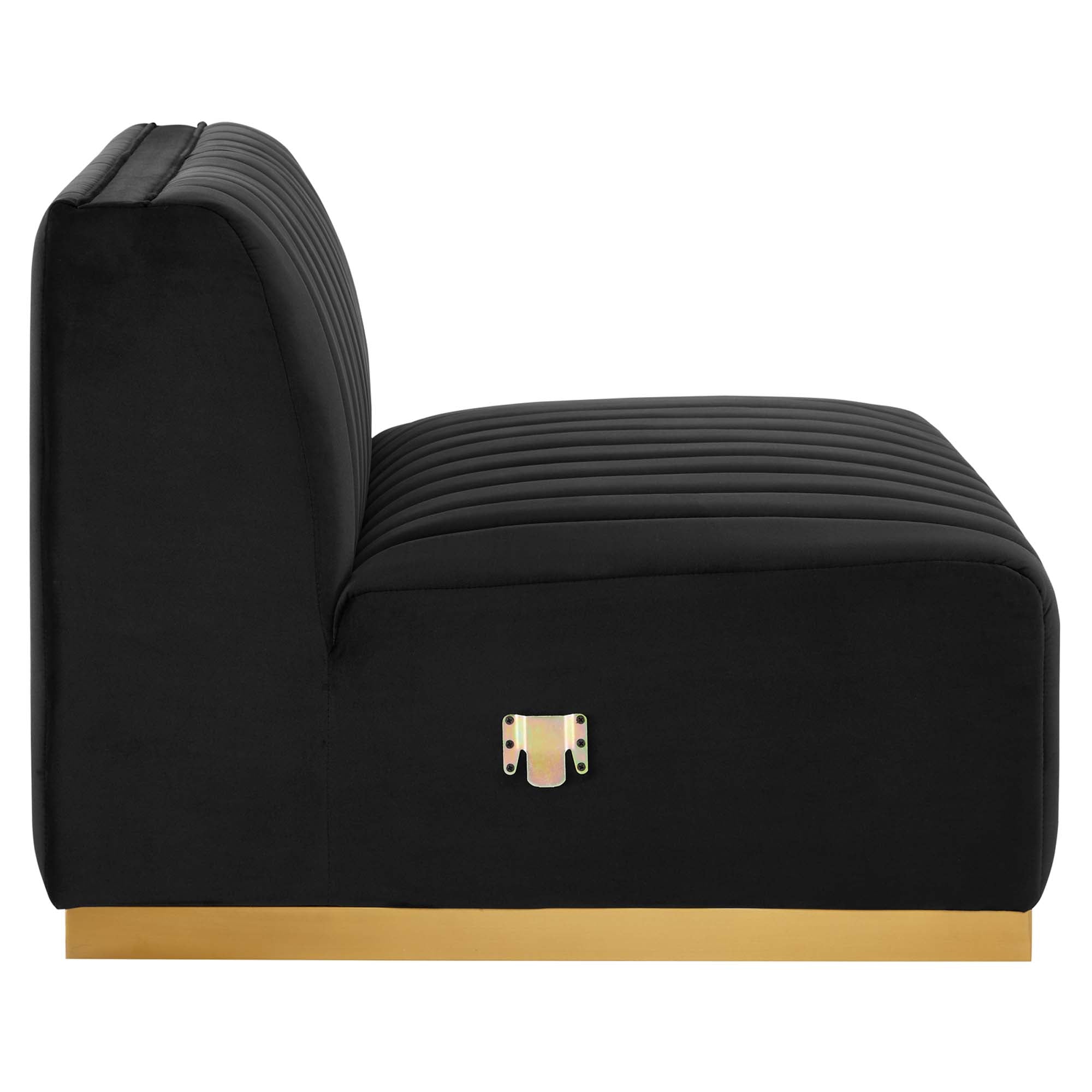 Modway Conjure Channel Tufted Performance Velvet Armless Chair