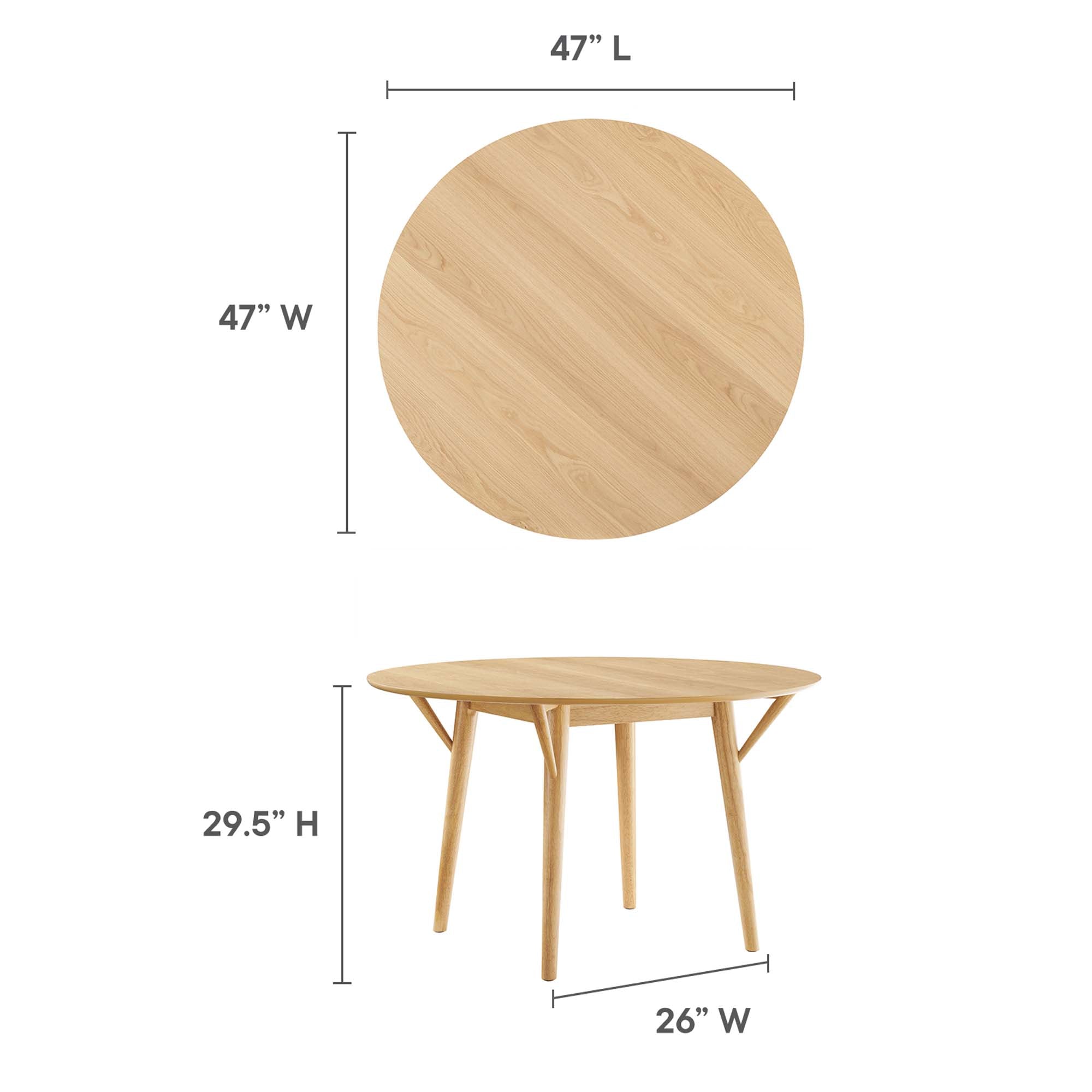 Modway Gallant 47" Round Dining Table
