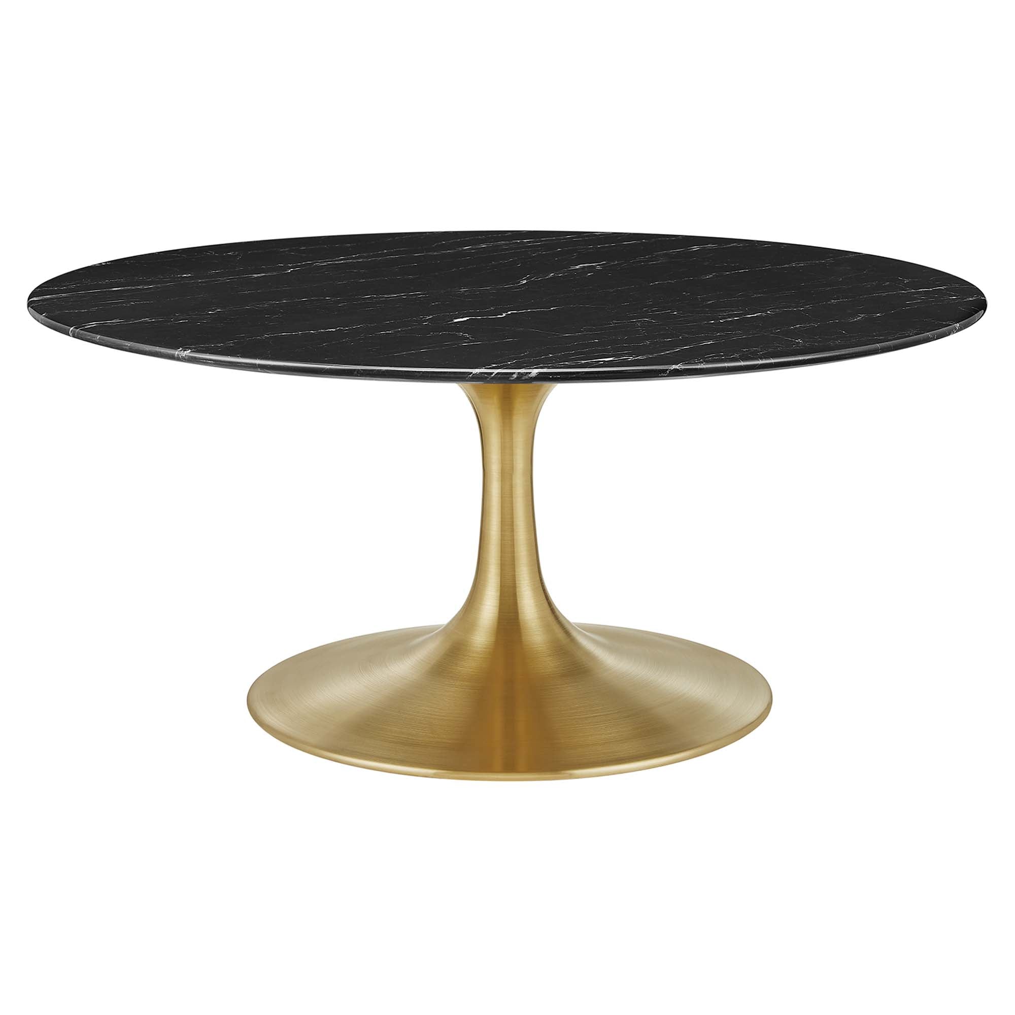 Modway Lippa 36" Round Faux Marble Coffee Table