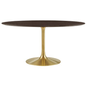 Modway Lippa 60" Oval Wood Dining Table