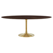 Modway Lippa 78" Oval Wood Dining Table