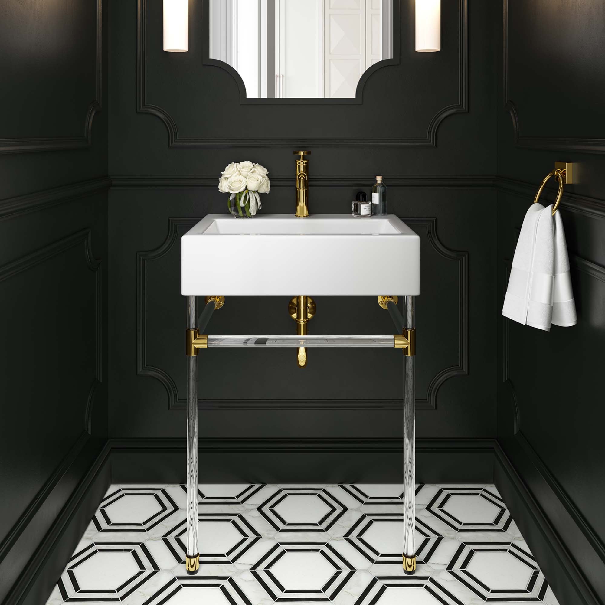 Modway Redeem 24" Acrylic Wall-Mount Bathroom Vanity