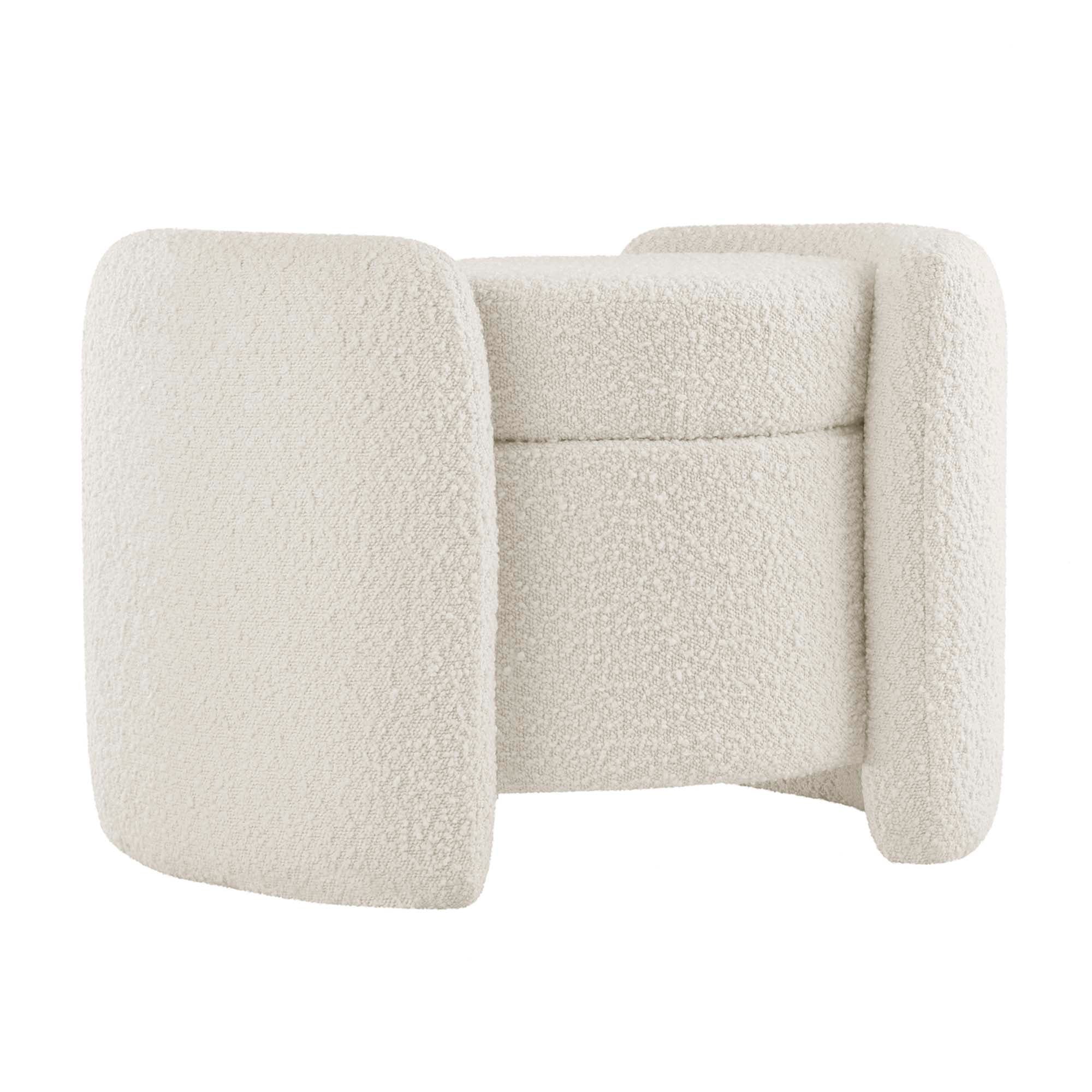 Modway Nebula Boucle Upholstered Ottoman