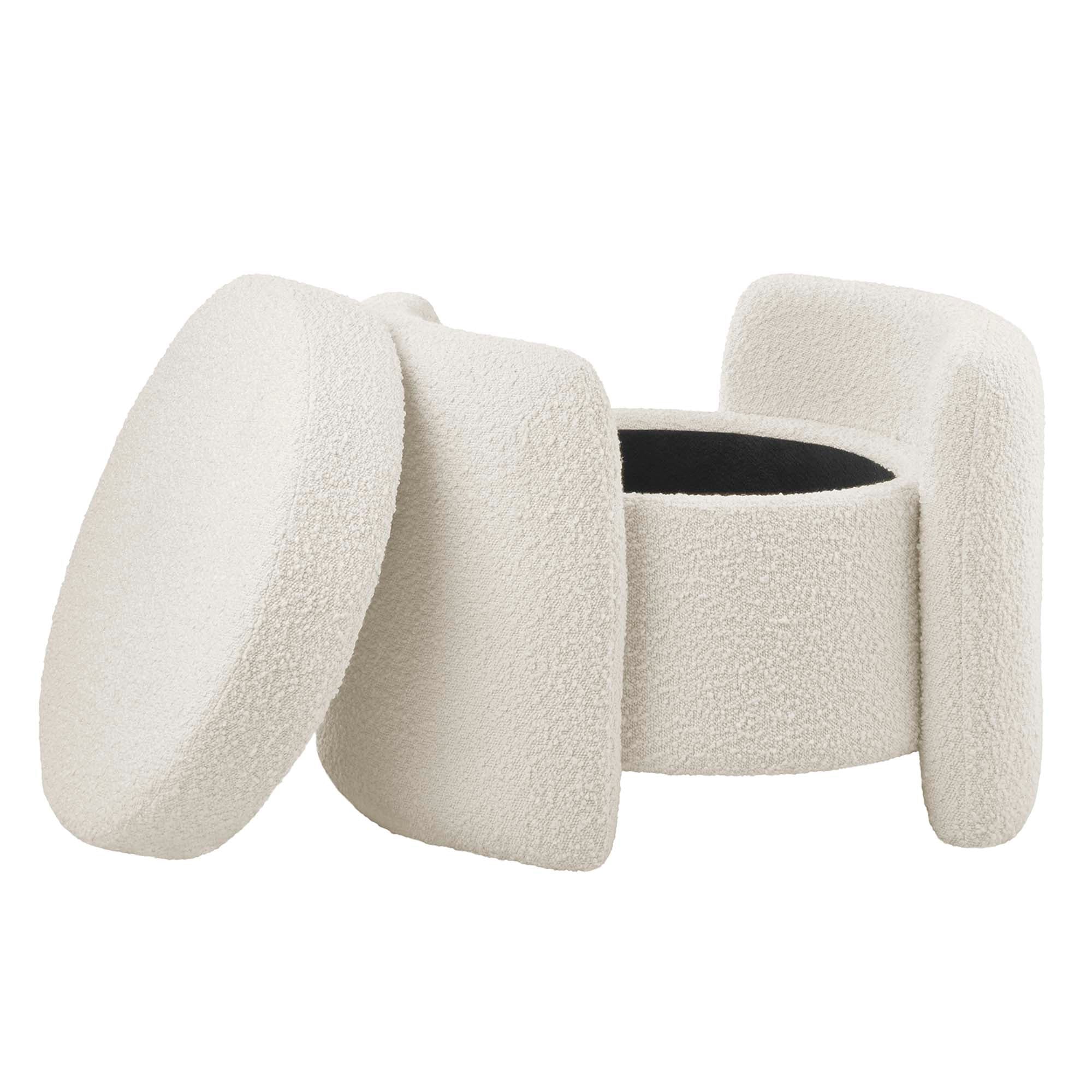 Modway Nebula Boucle Upholstered Ottoman