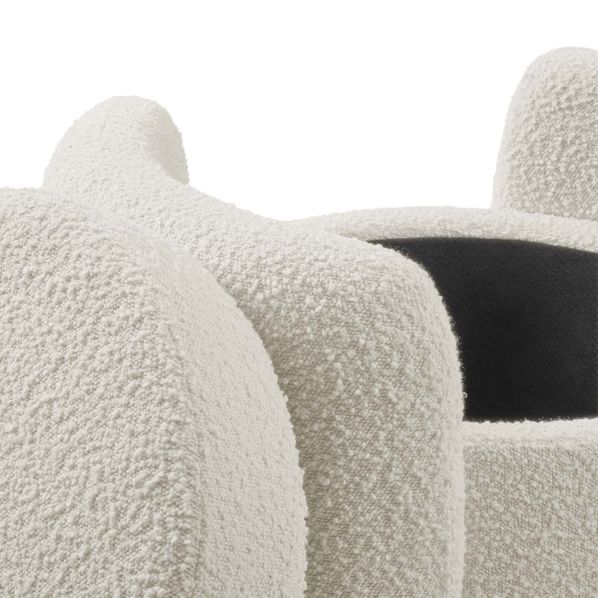 Modway Nebula Boucle Upholstered Ottoman