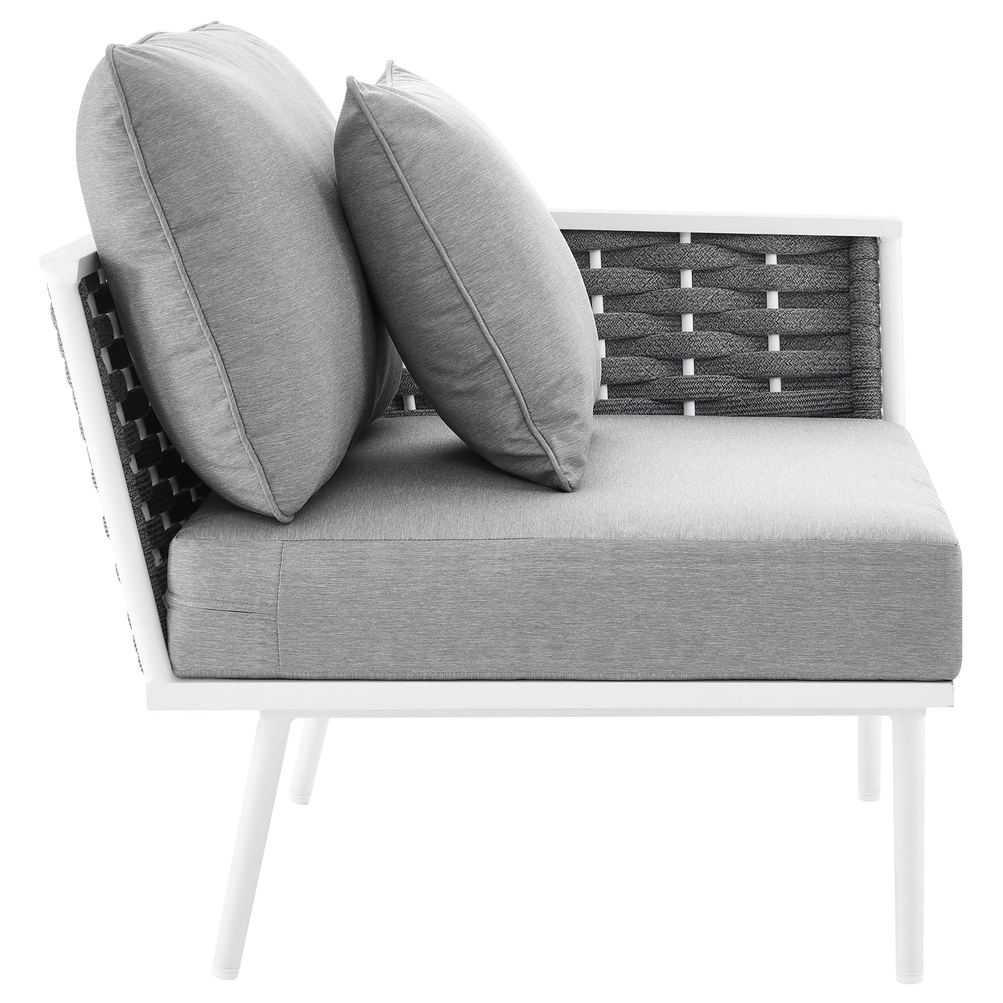 Modway Stance Outdoor Patio Aluminum Right-Facing Armchair