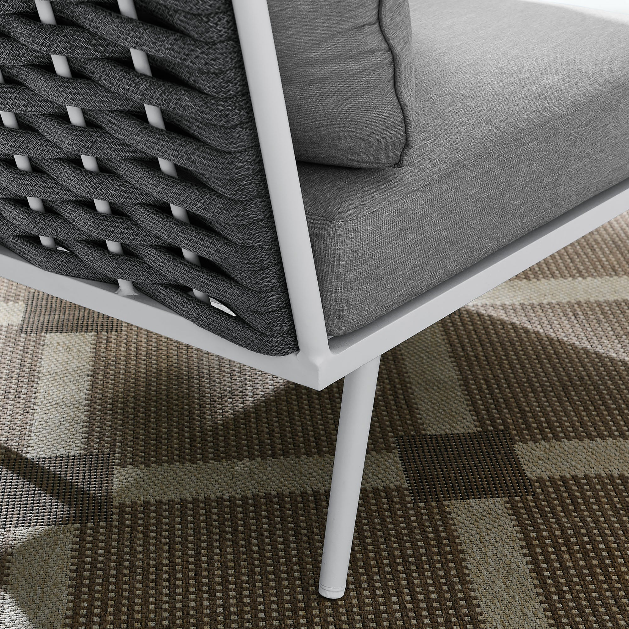 Modway Stance Outdoor Patio Aluminum Corner Chair