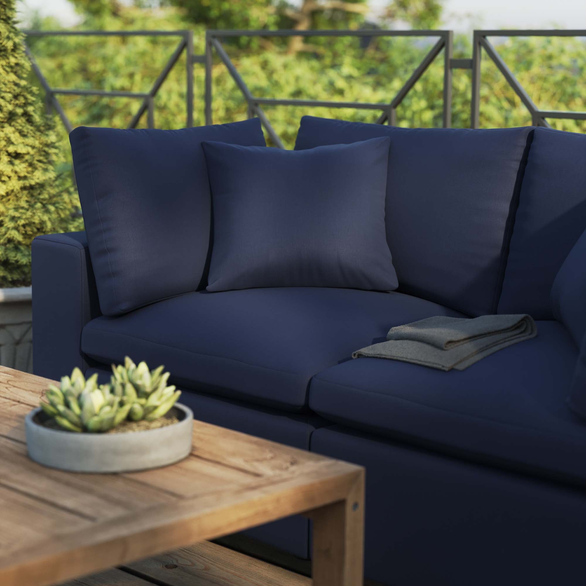 Modway Commix Overstuffed Outdoor Patio Loveseat