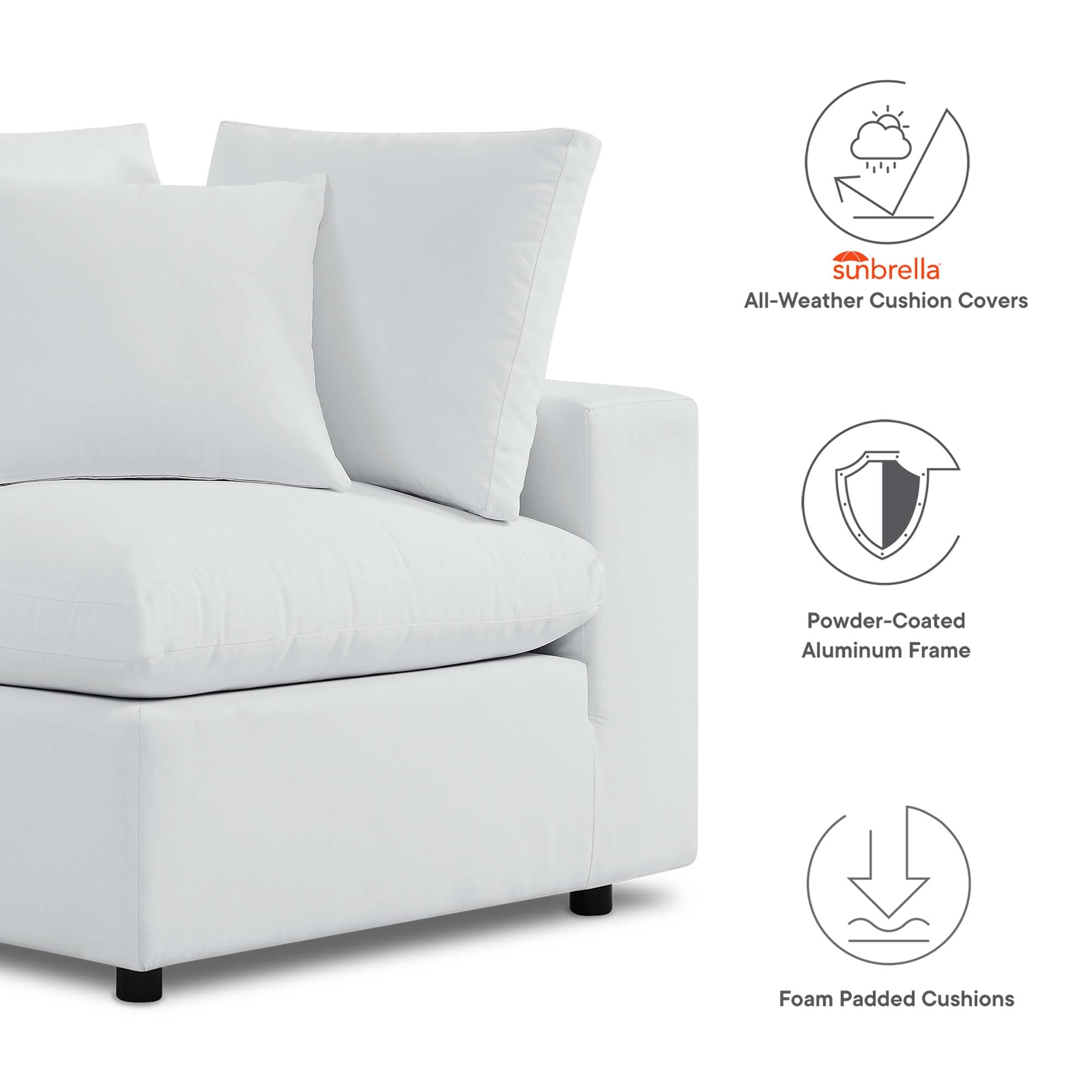 Modway Commix Sunbrella® Outdoor Patio Loveseat