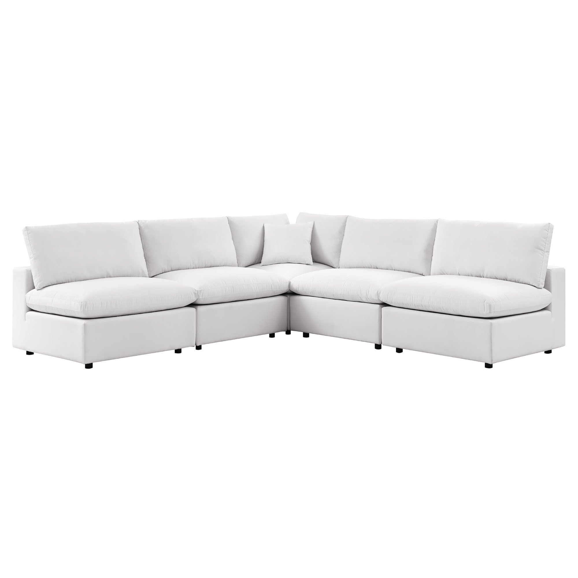 Modway Commix 5-Piece Outdoor Patio Sectional Sofa