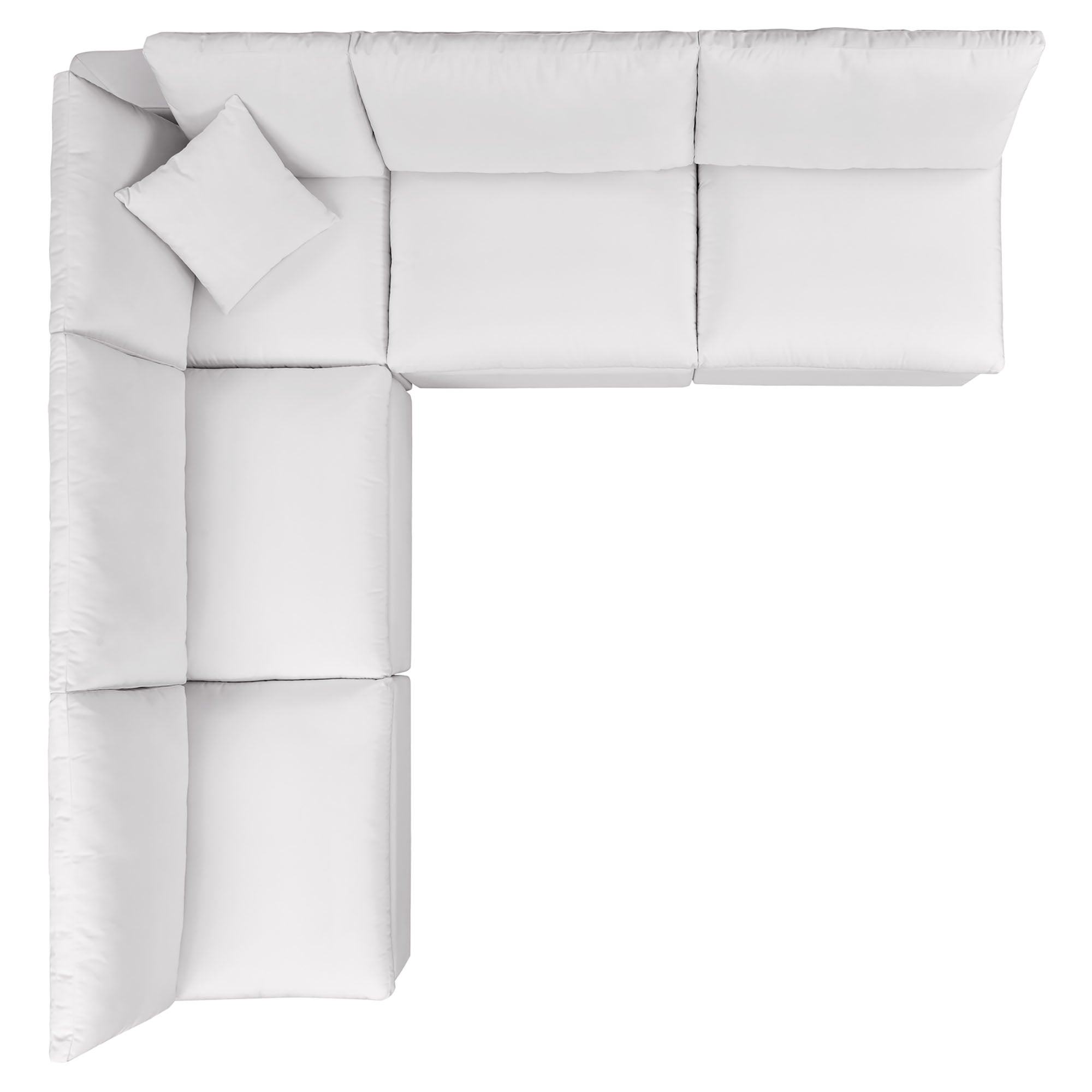 Modway Commix 5-Piece Outdoor Patio Sectional Sofa