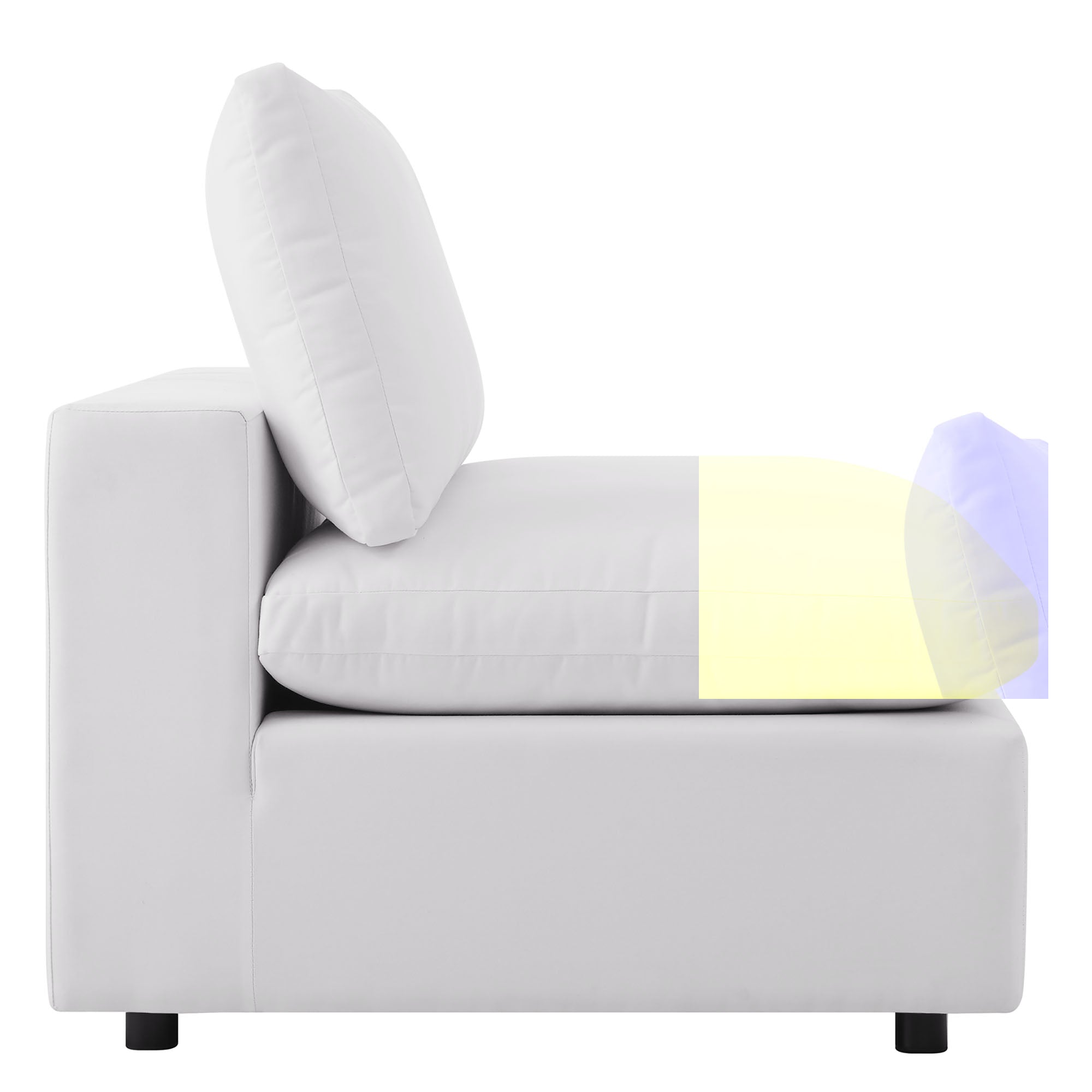 Modway Commix 5-Piece Outdoor Patio Sectional Sofa