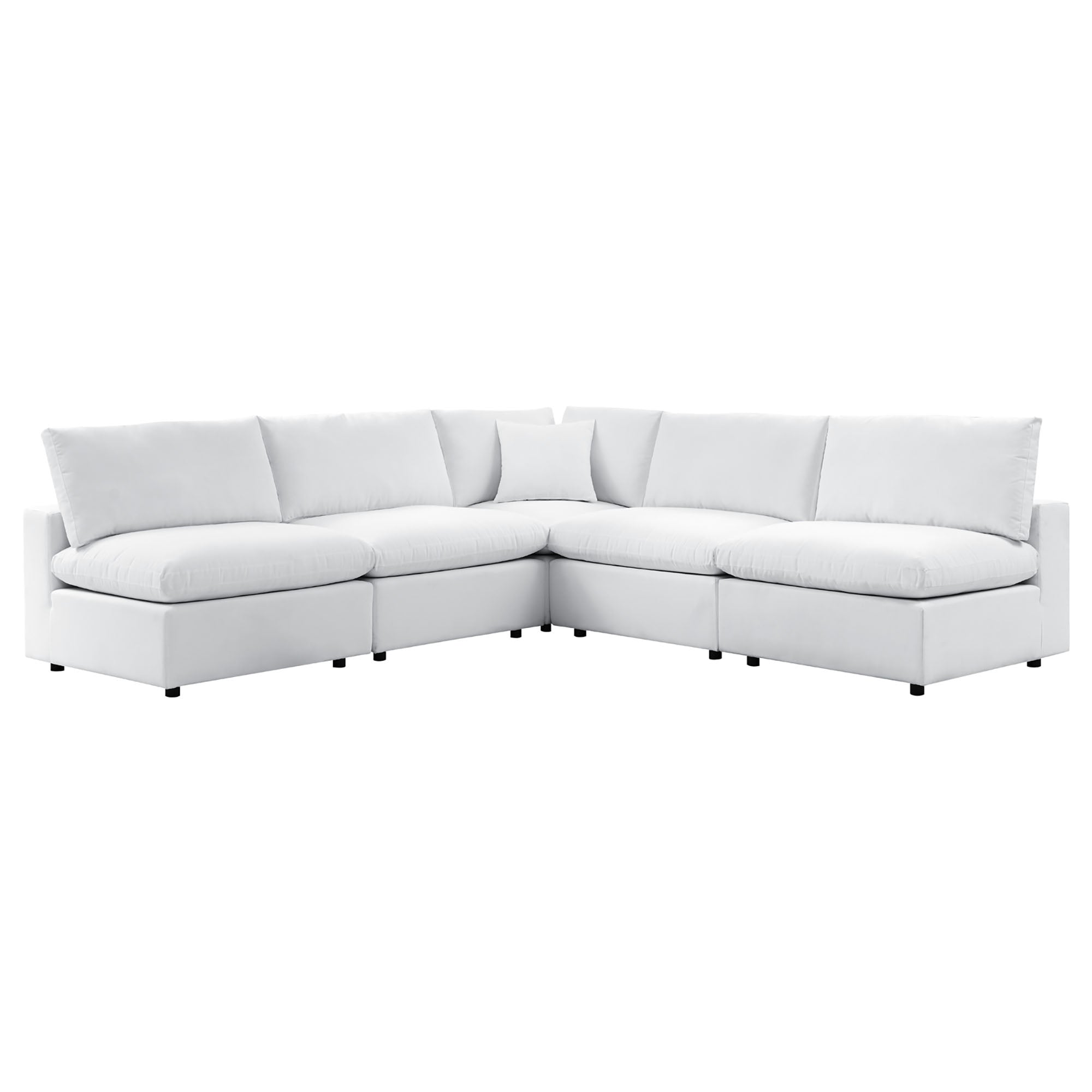 Modway Commix 5-Piece Sunbrella® Outdoor Patio Sectional Sofa