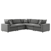Modway Commix 5-Piece Outdoor Patio Sectional Sofa