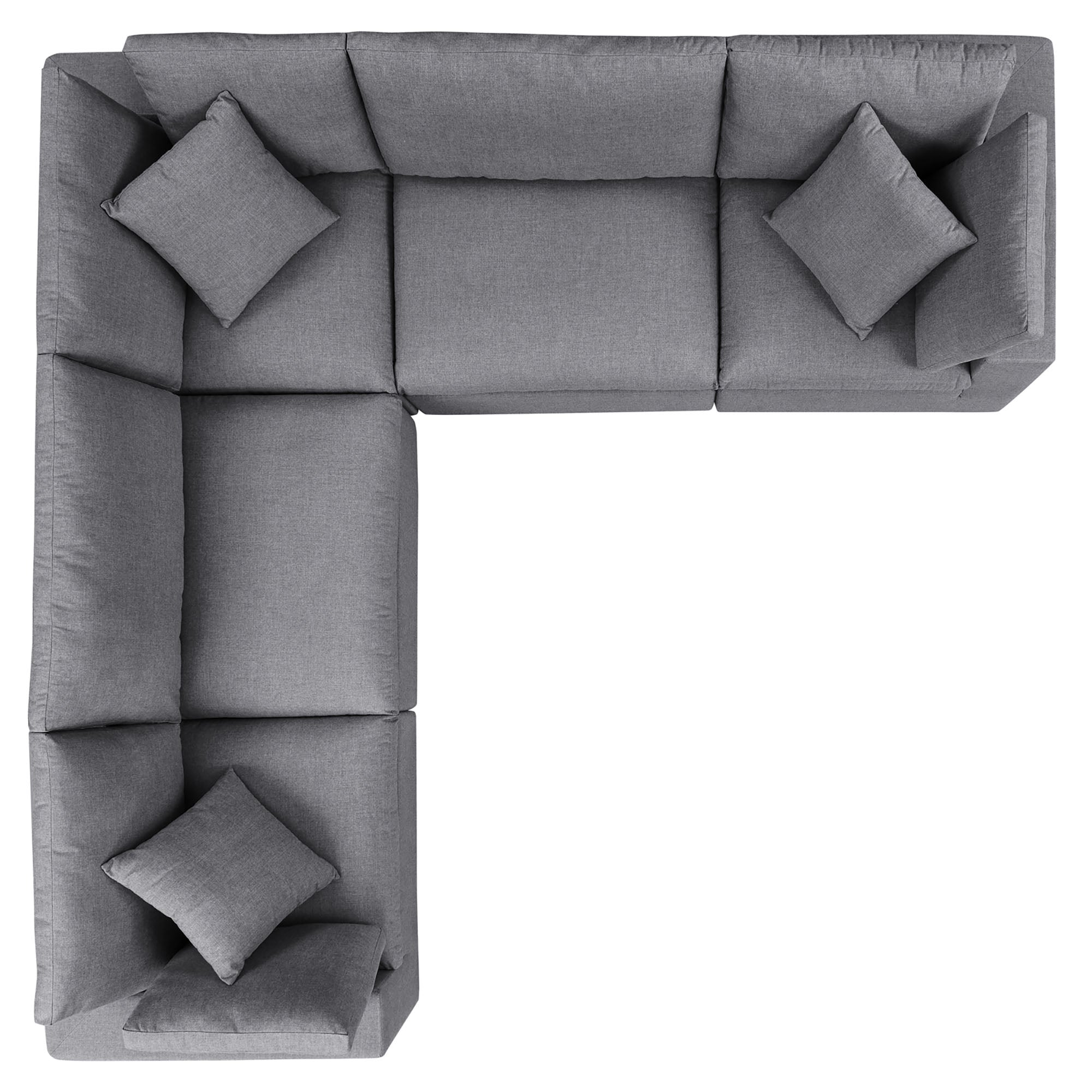 Modway EEI-5590 Commix 5-Piece Sunbrella® Outdoor Patio Sectional Sofa