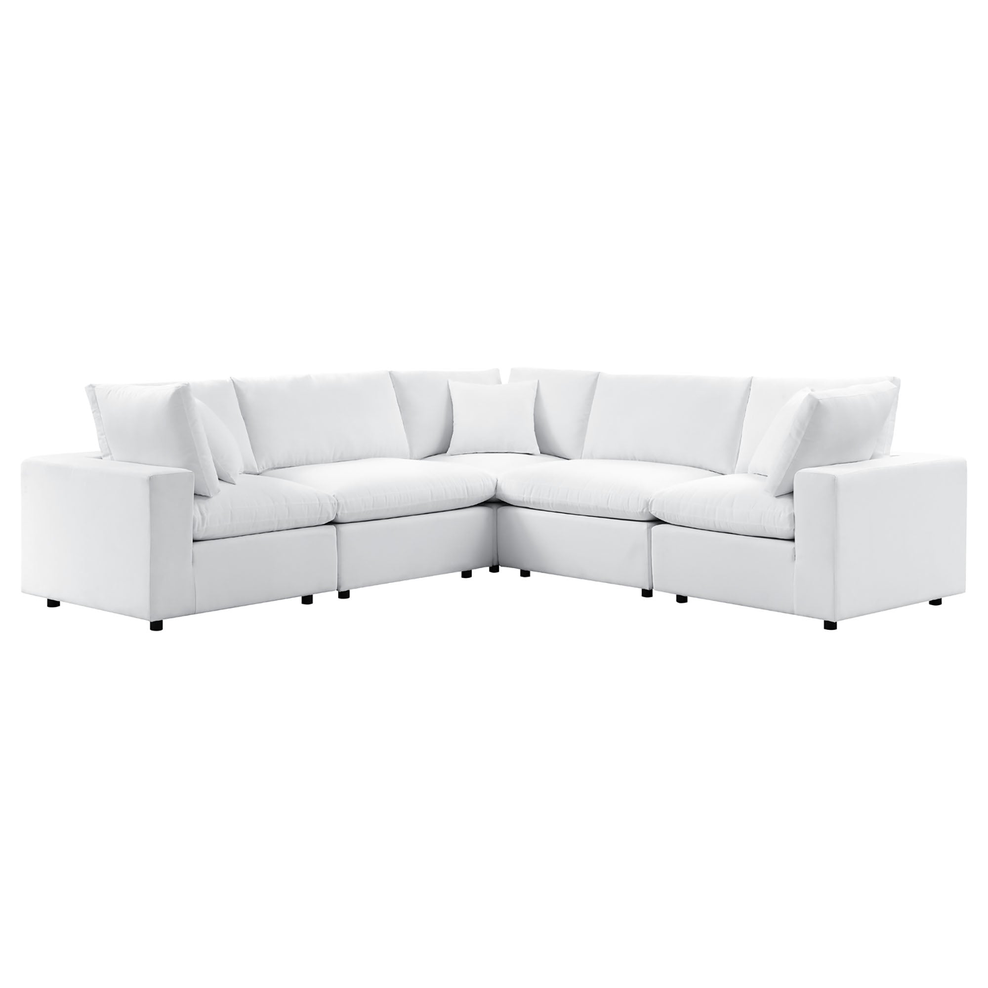Modway EEI-5590 Commix 5-Piece Sunbrella® Outdoor Patio Sectional Sofa