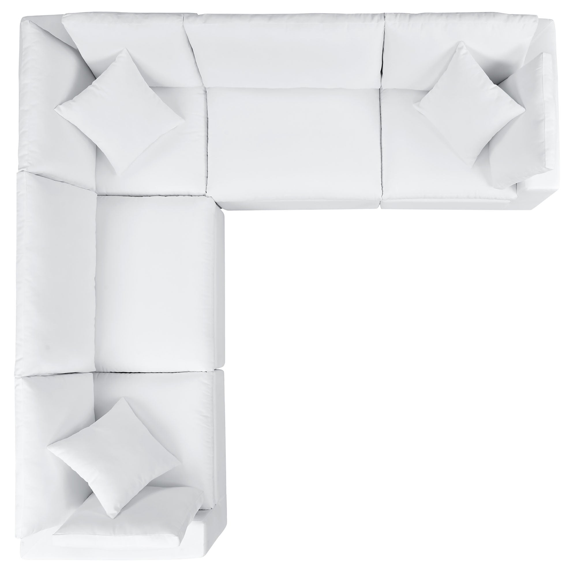Modway EEI-5590 Commix 5-Piece Sunbrella® Outdoor Patio Sectional Sofa