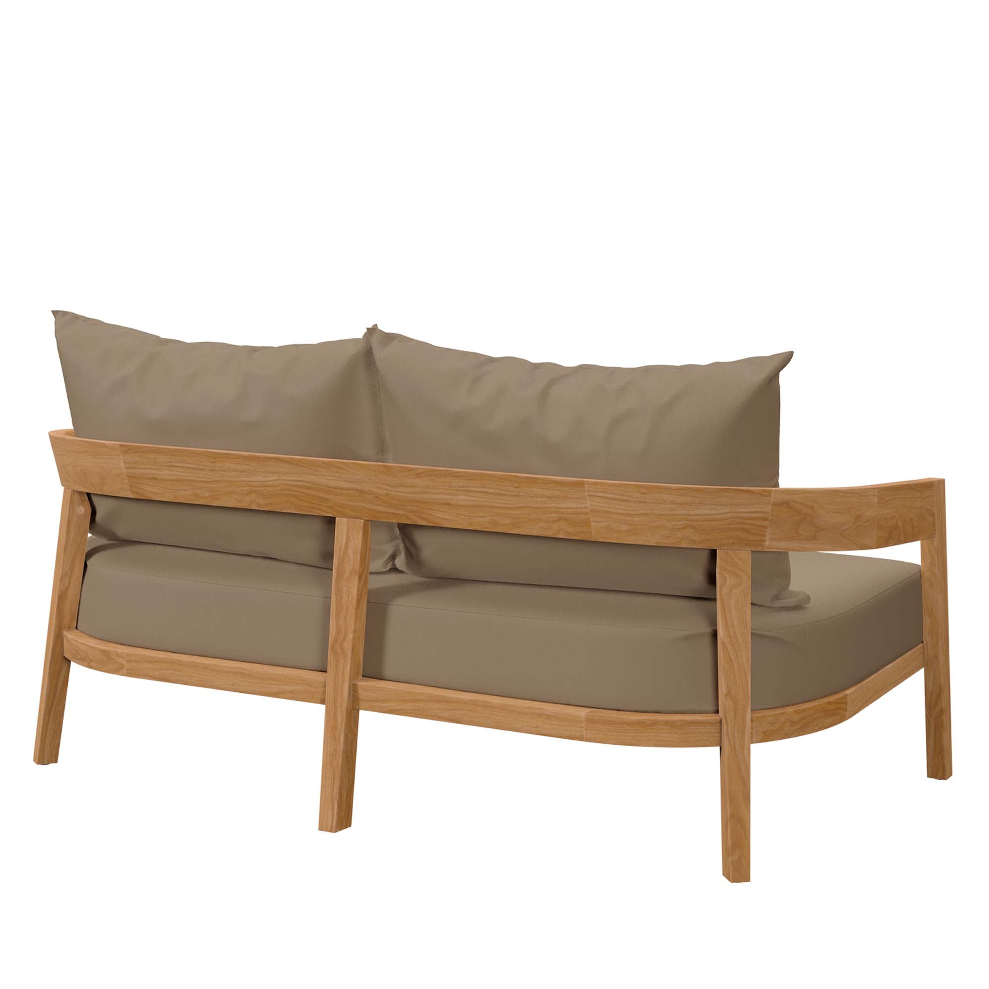 Modway Brisbane Teak Wood Outdoor Patio Loveseat