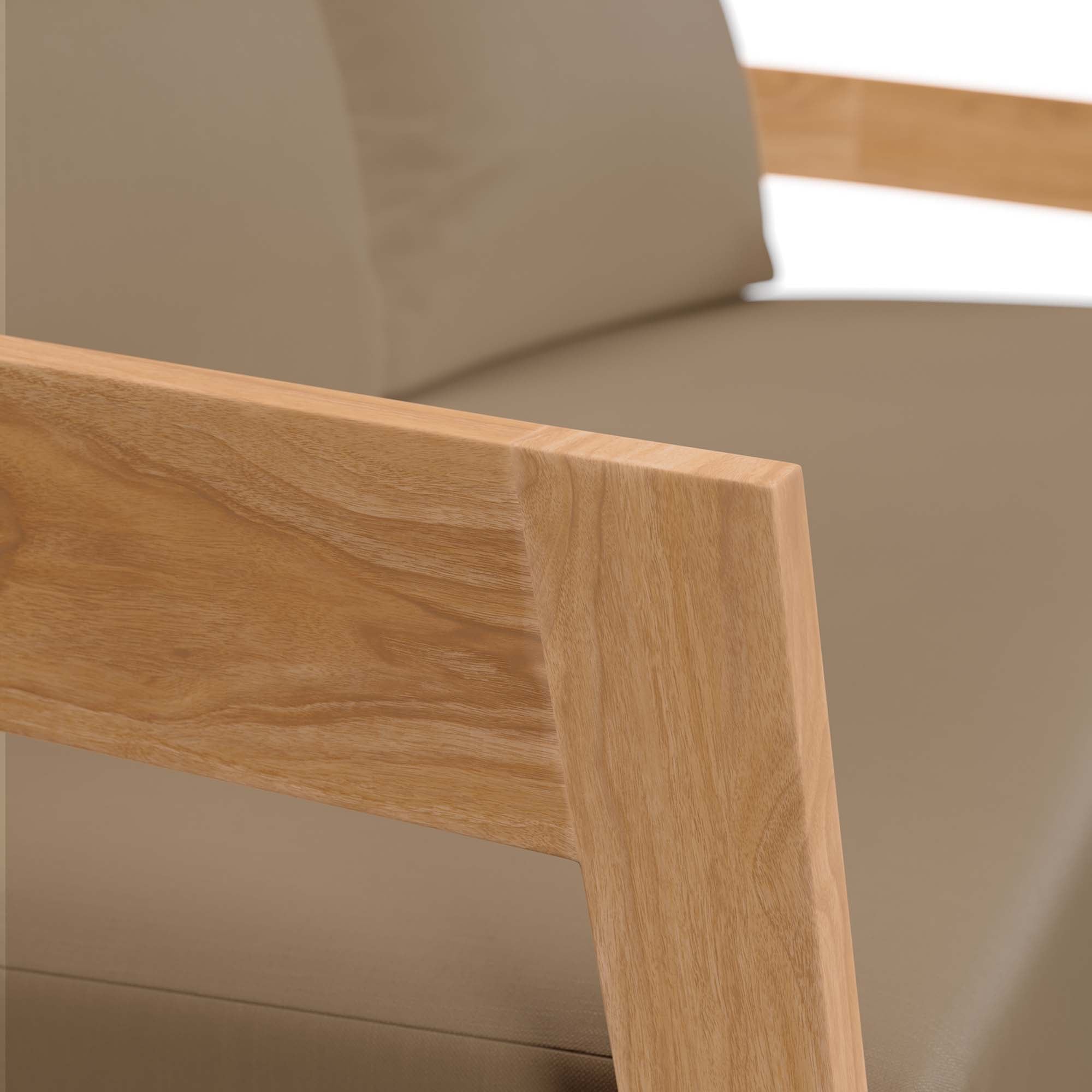 Modway Brisbane Teak Wood Outdoor Patio Loveseat