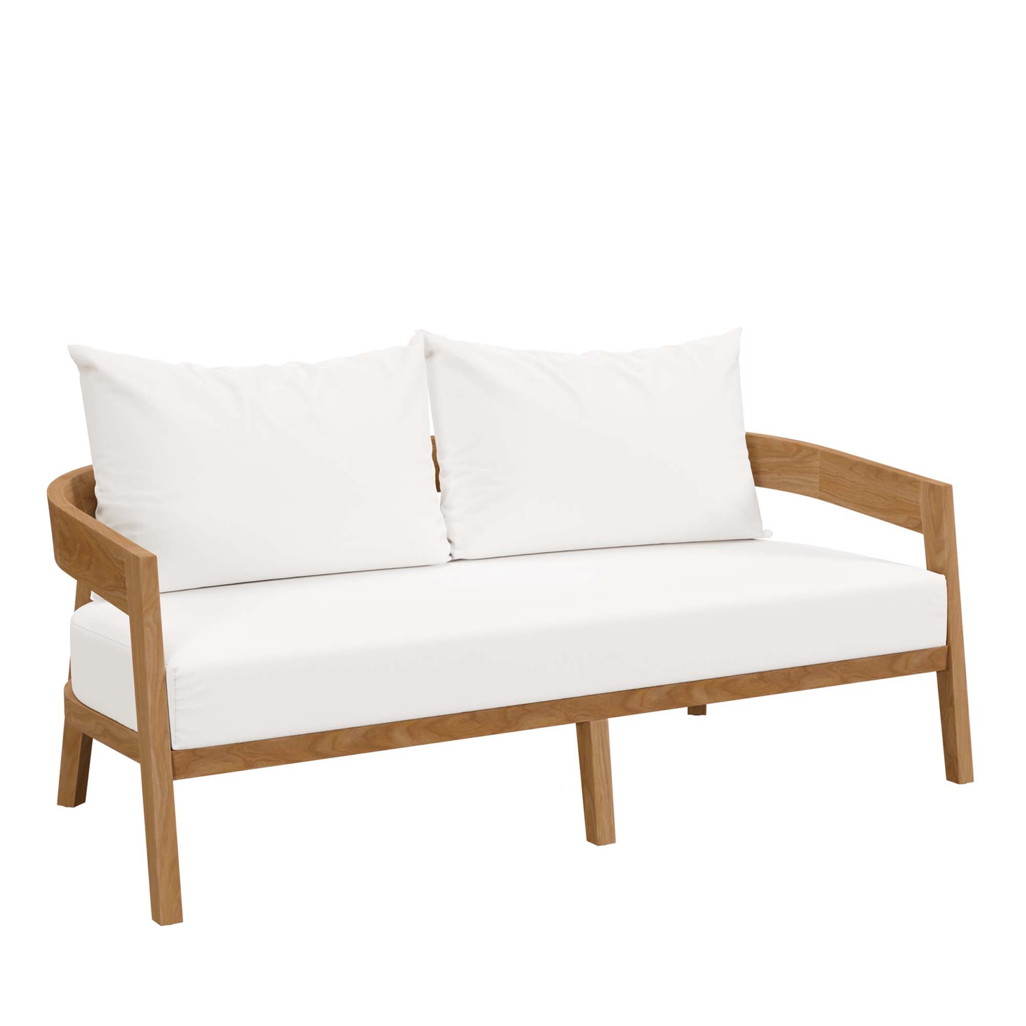 Modway Brisbane Teak Wood Outdoor Patio Loveseat