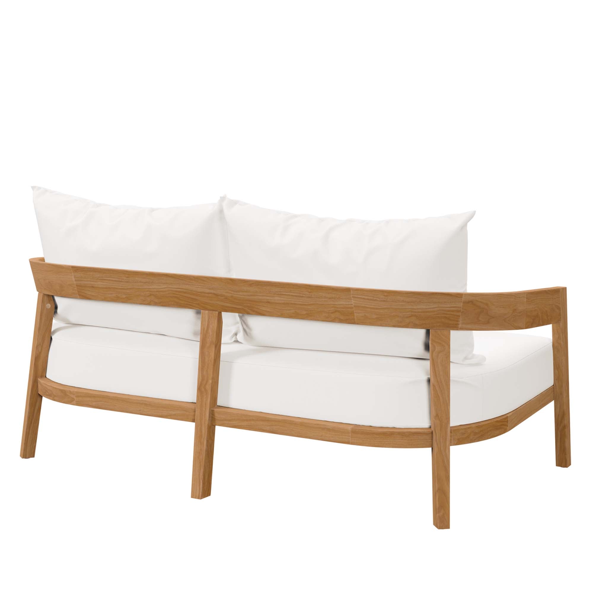 Modway Brisbane Teak Wood Outdoor Patio Loveseat