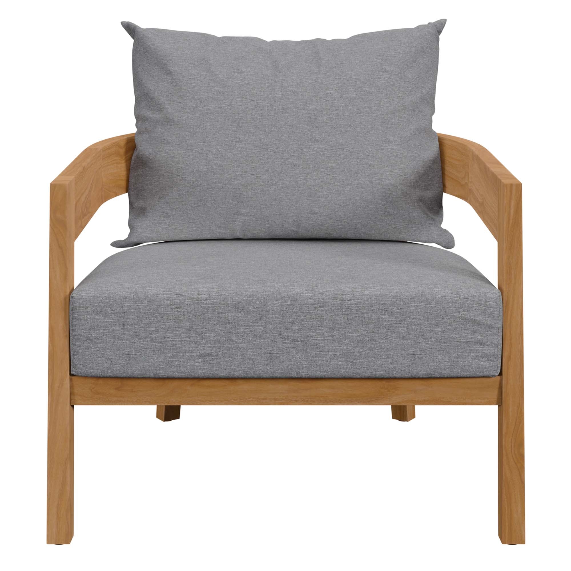 Modway Brisbane Teak Wood Outdoor Patio Armchair