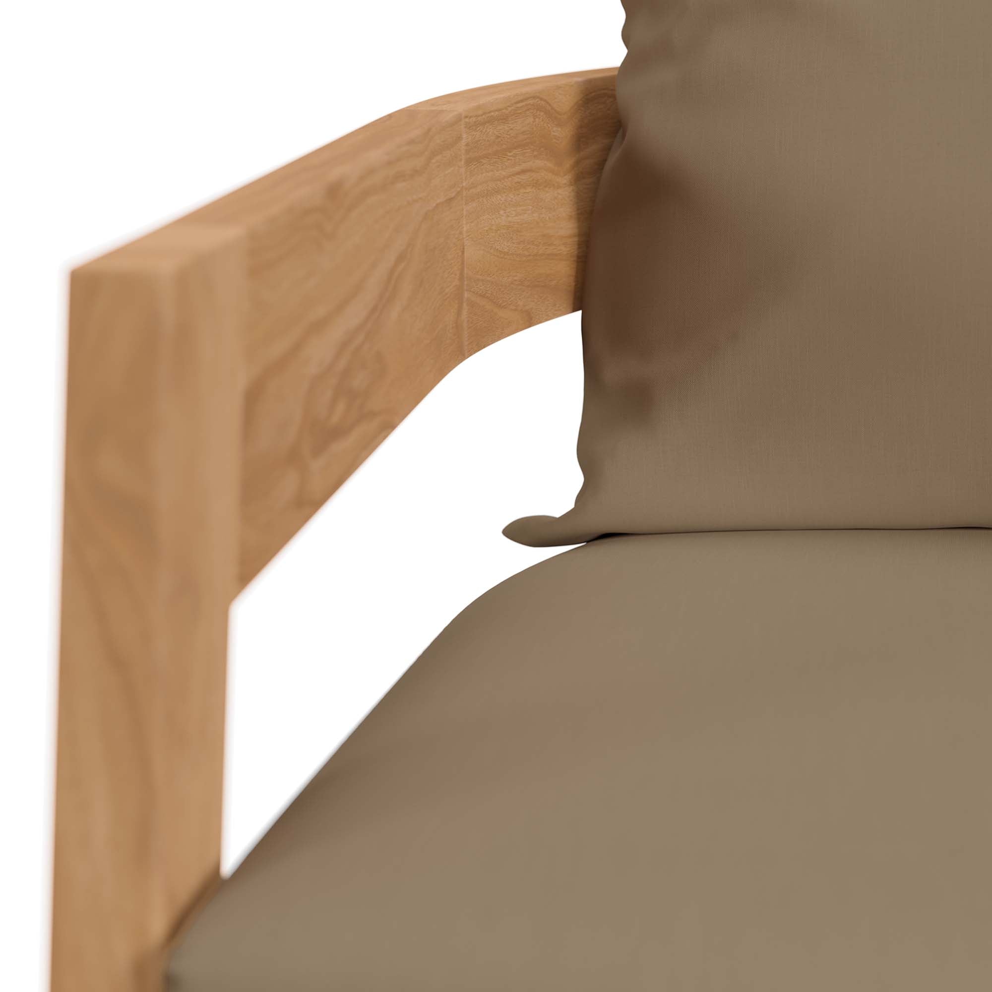 Modway Brisbane Teak Wood Outdoor Patio Armchair