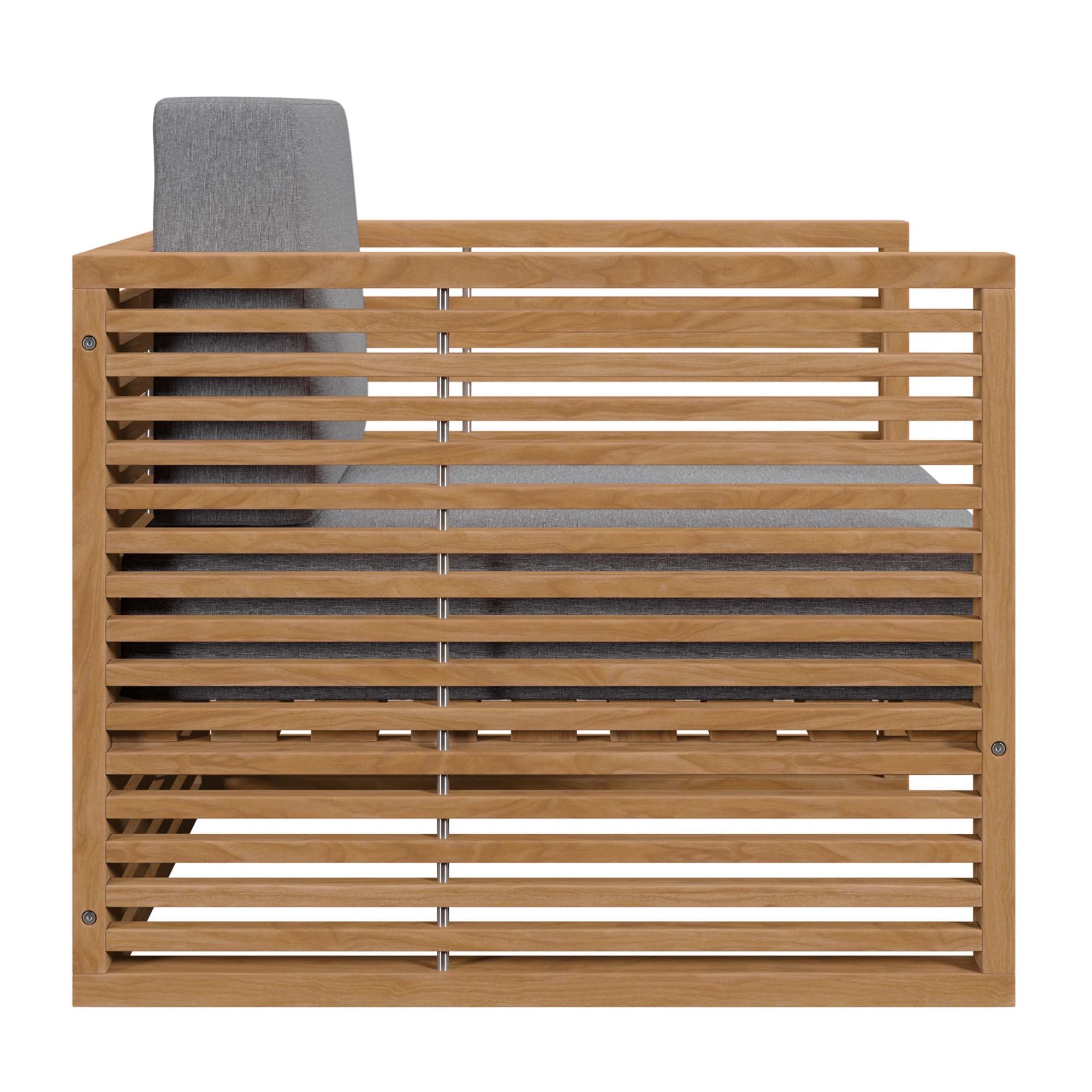 Modway Carlsbad Teak Wood Outdoor Patio Armchair