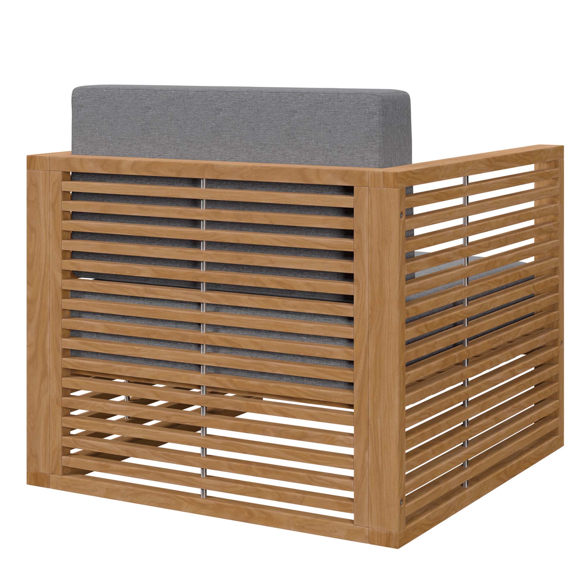 Modway Carlsbad Teak Wood Outdoor Patio Armchair