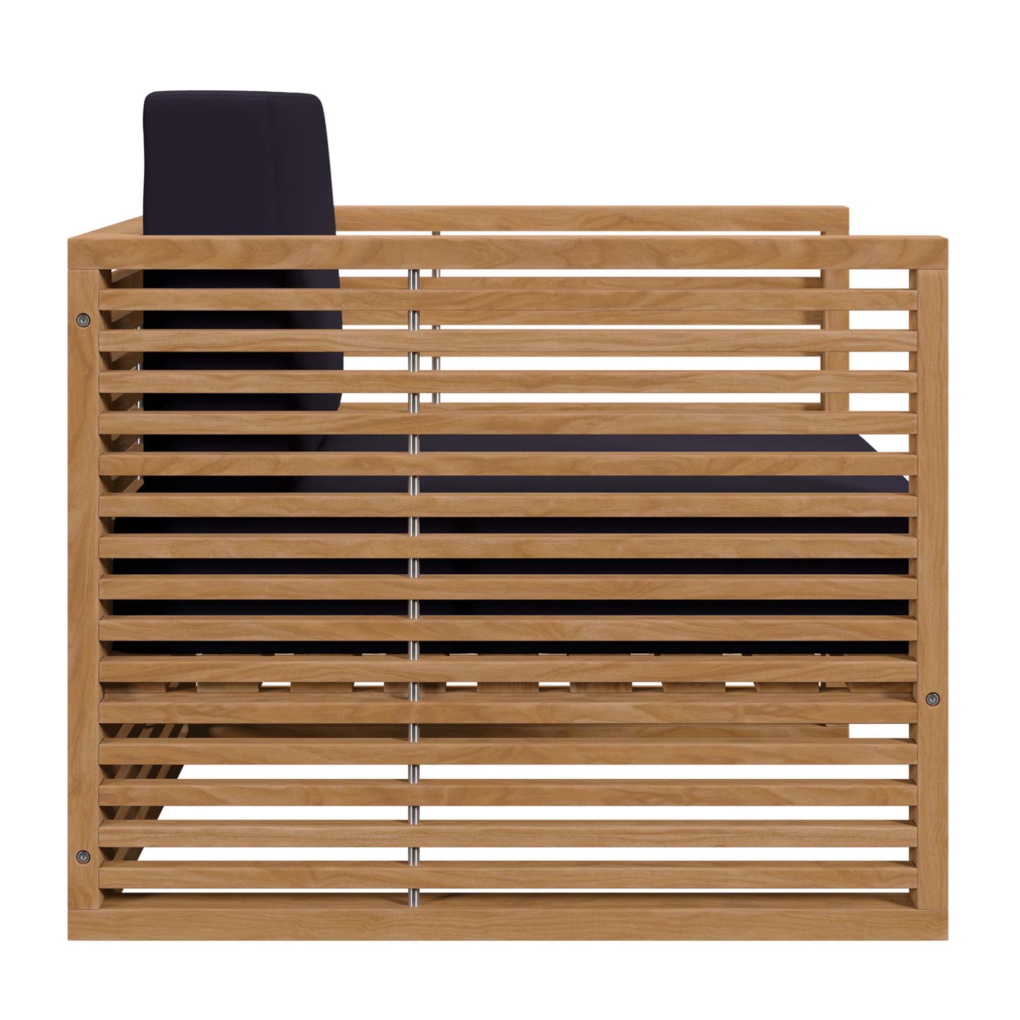 Modway Carlsbad Teak Wood Outdoor Patio Armchair