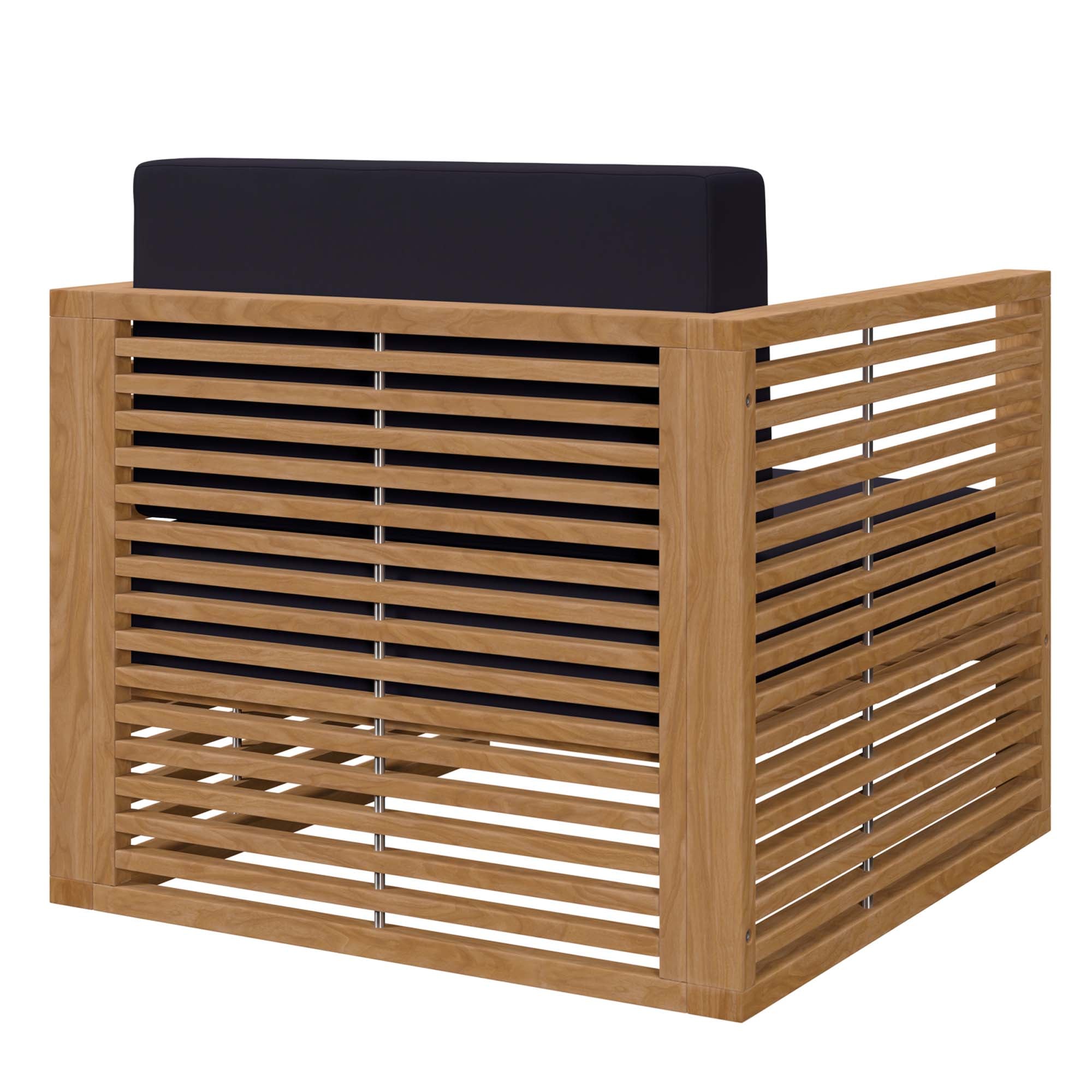 Modway Carlsbad Teak Wood Outdoor Patio Armchair
