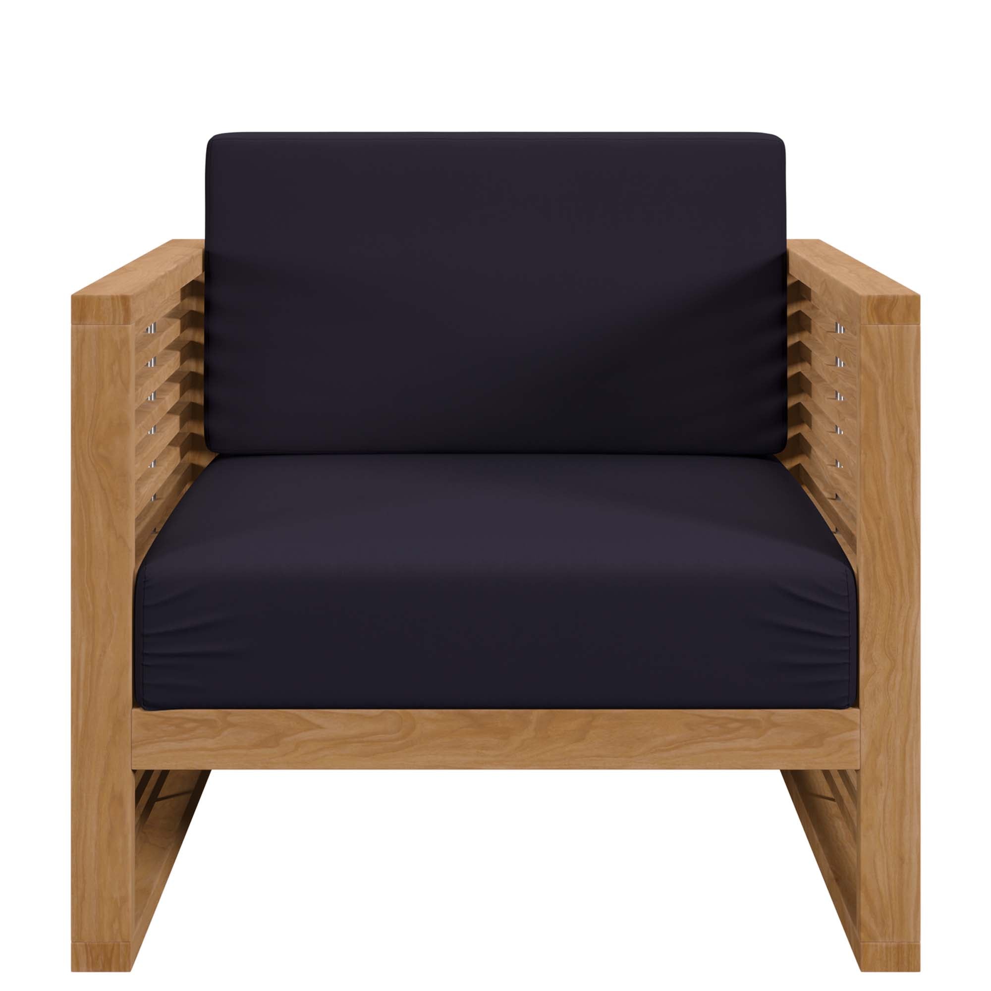 Modway Carlsbad Teak Wood Outdoor Patio Armchair