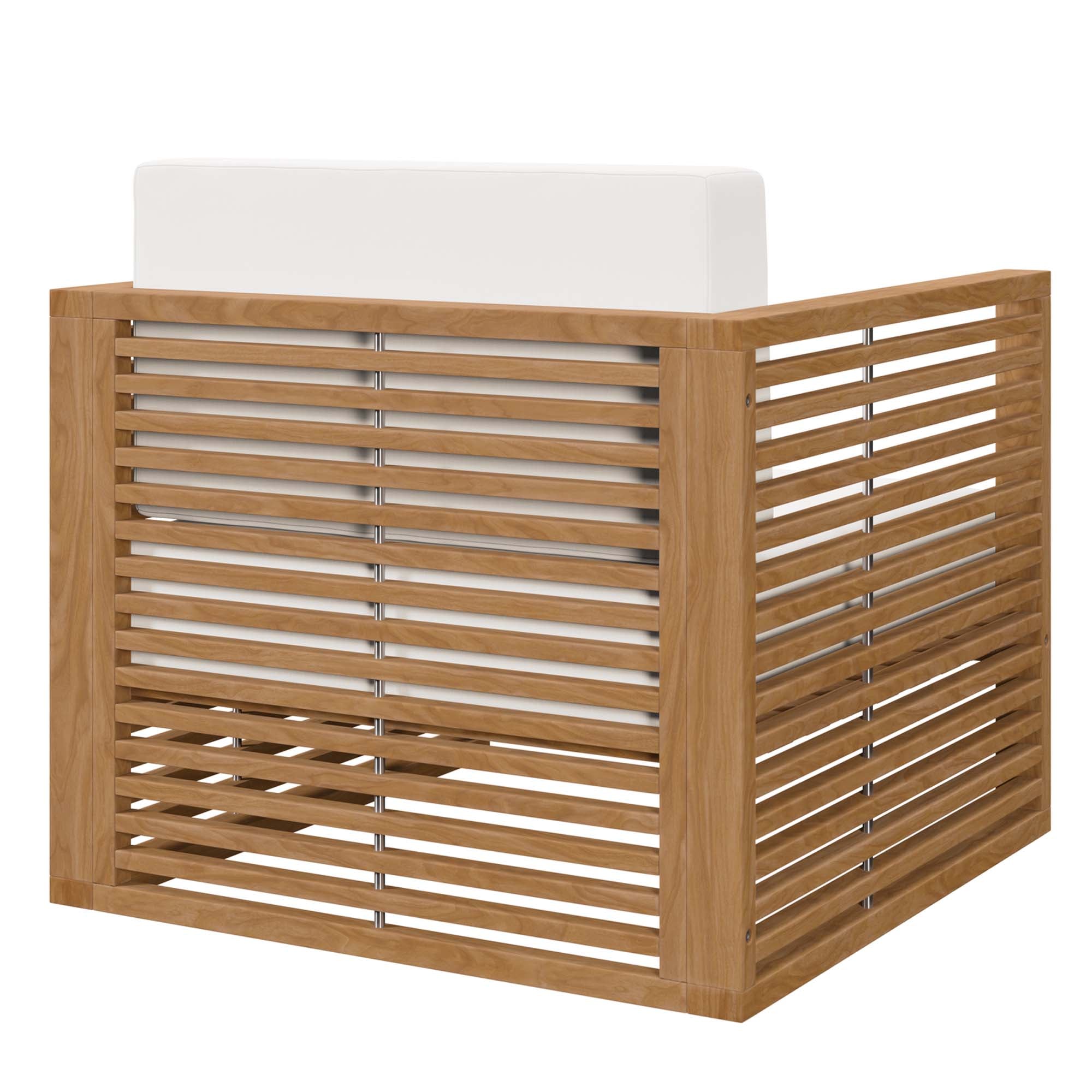 Modway Carlsbad Teak Wood Outdoor Patio Armchair