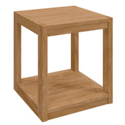 Modway Carlsbad Teak Wood Outdoor Patio Side Table