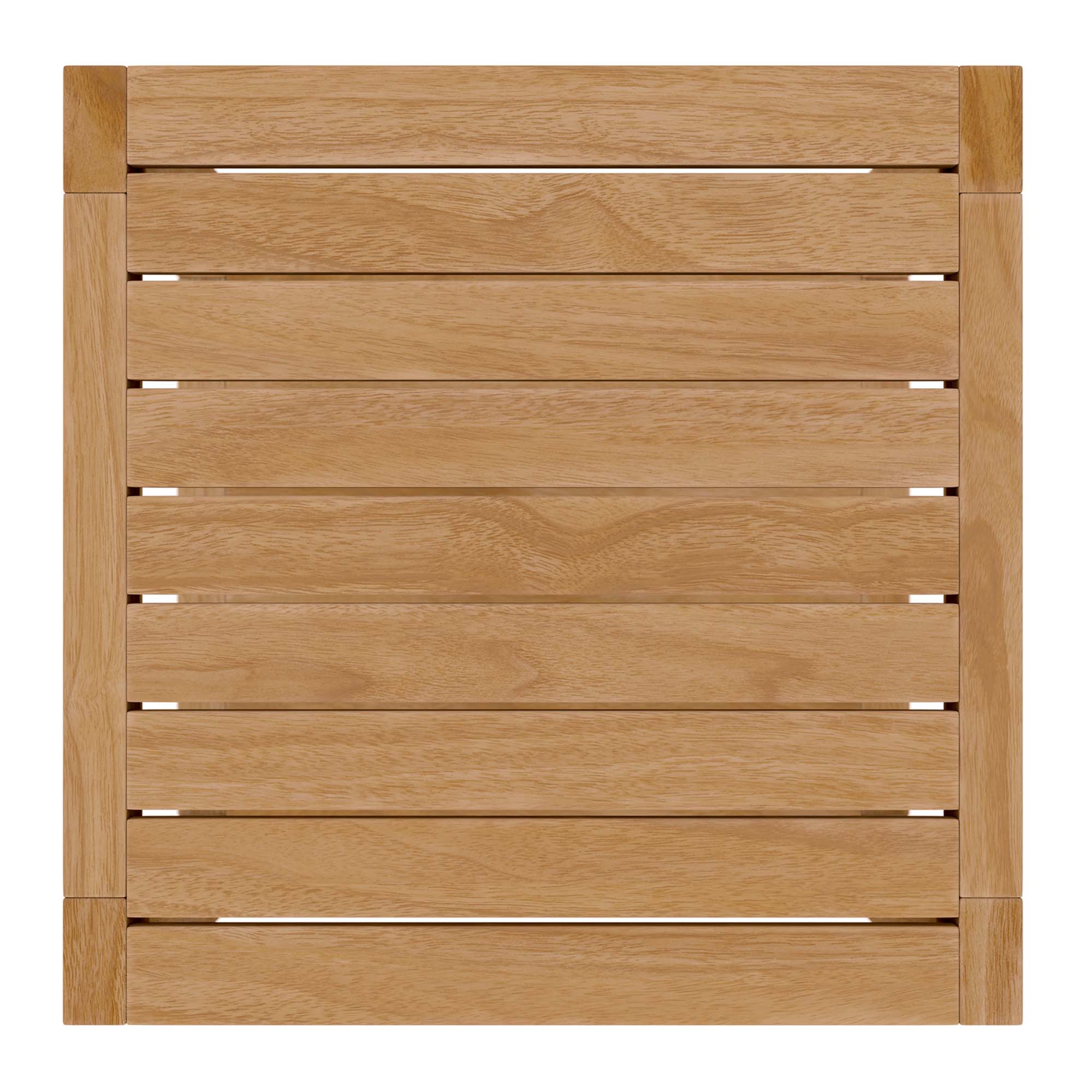 Modway Carlsbad Teak Wood Outdoor Patio Side Table