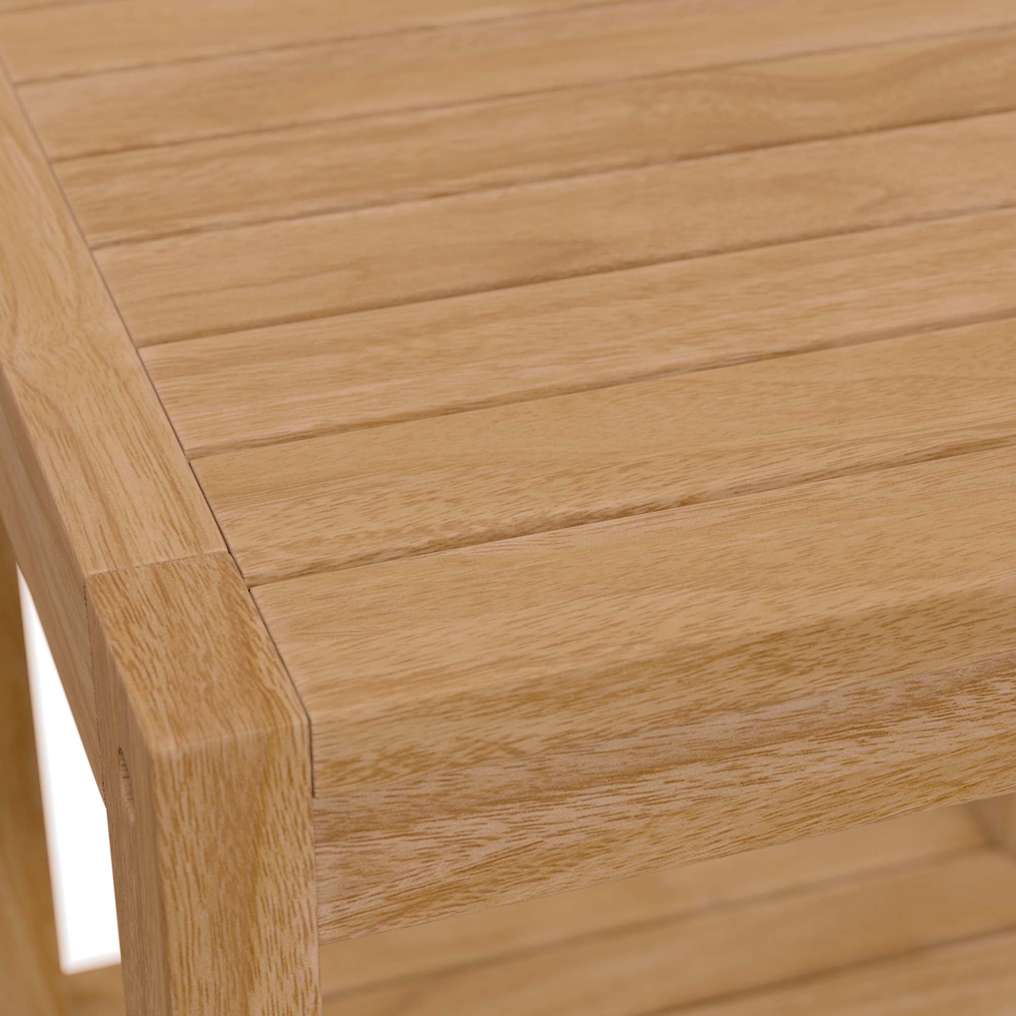 Modway Carlsbad Teak Wood Outdoor Patio Side Table