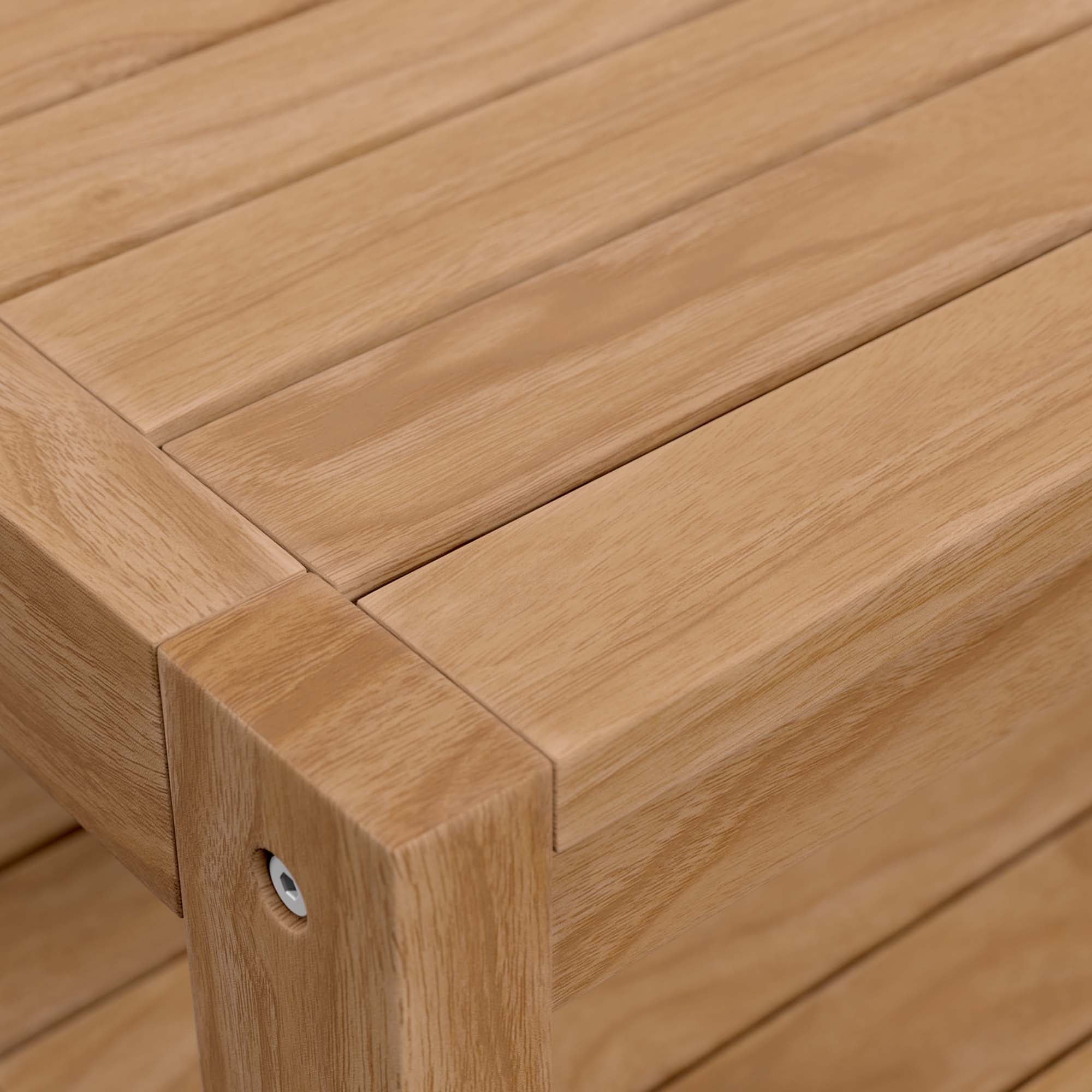 Modway Carlsbad Teak Wood Outdoor Patio Coffee Table