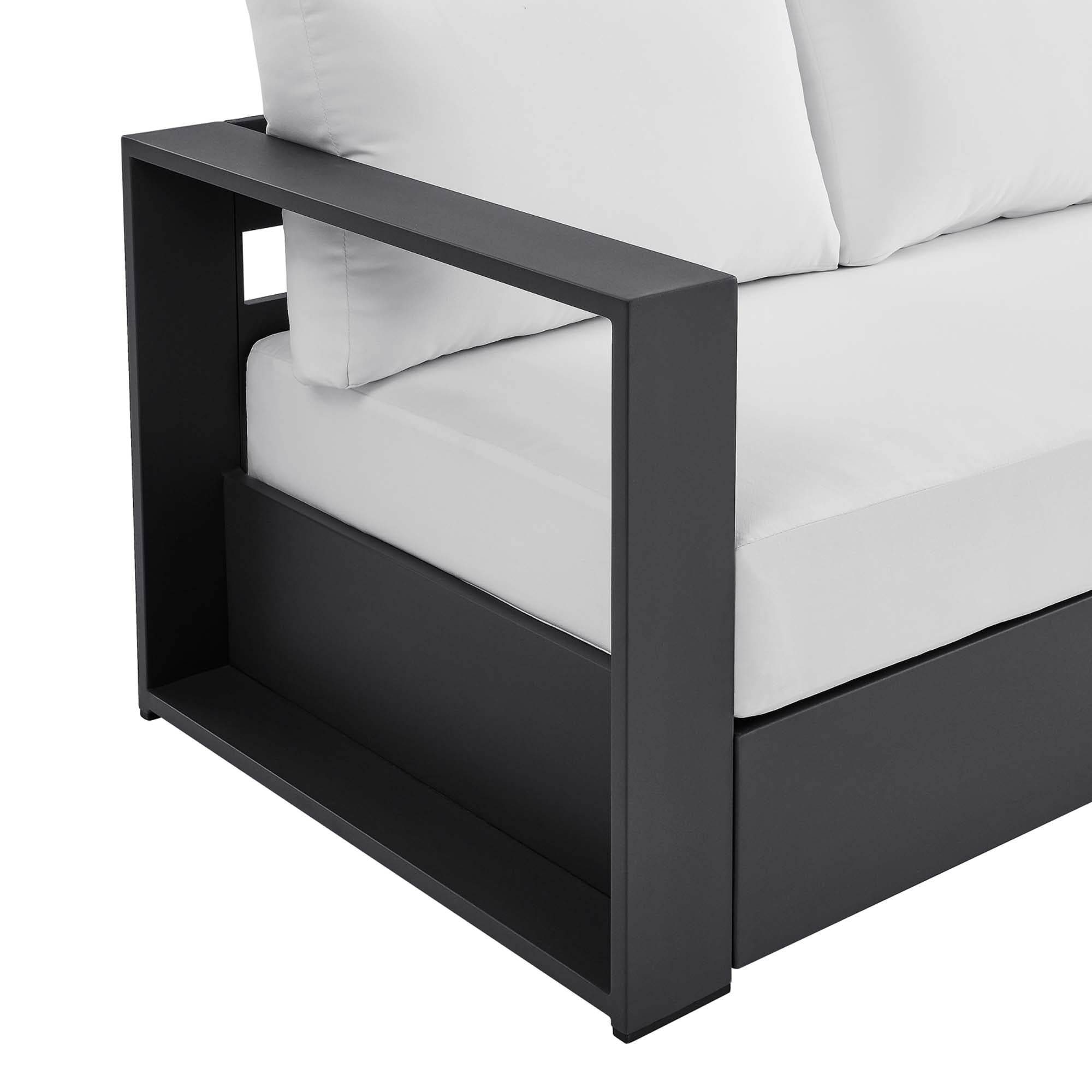 Modway Tahoe Outdoor Patio Powder-Coated Aluminum Sofa