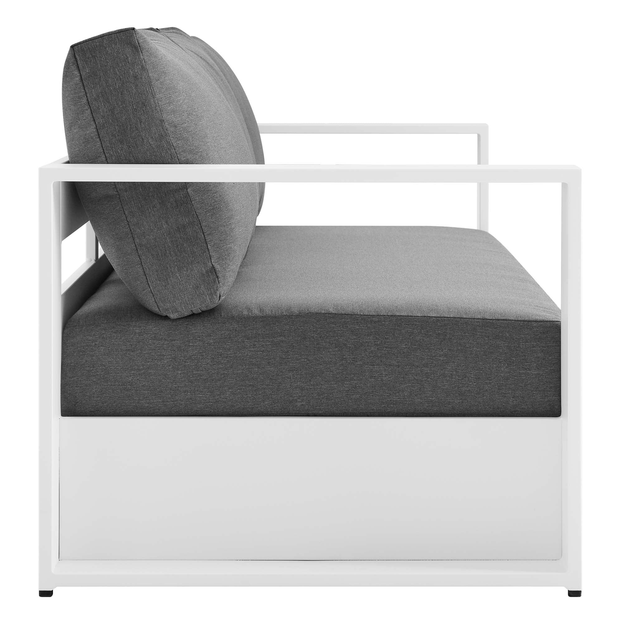 Modway Tahoe Outdoor Patio Powder-Coated Aluminum Sofa