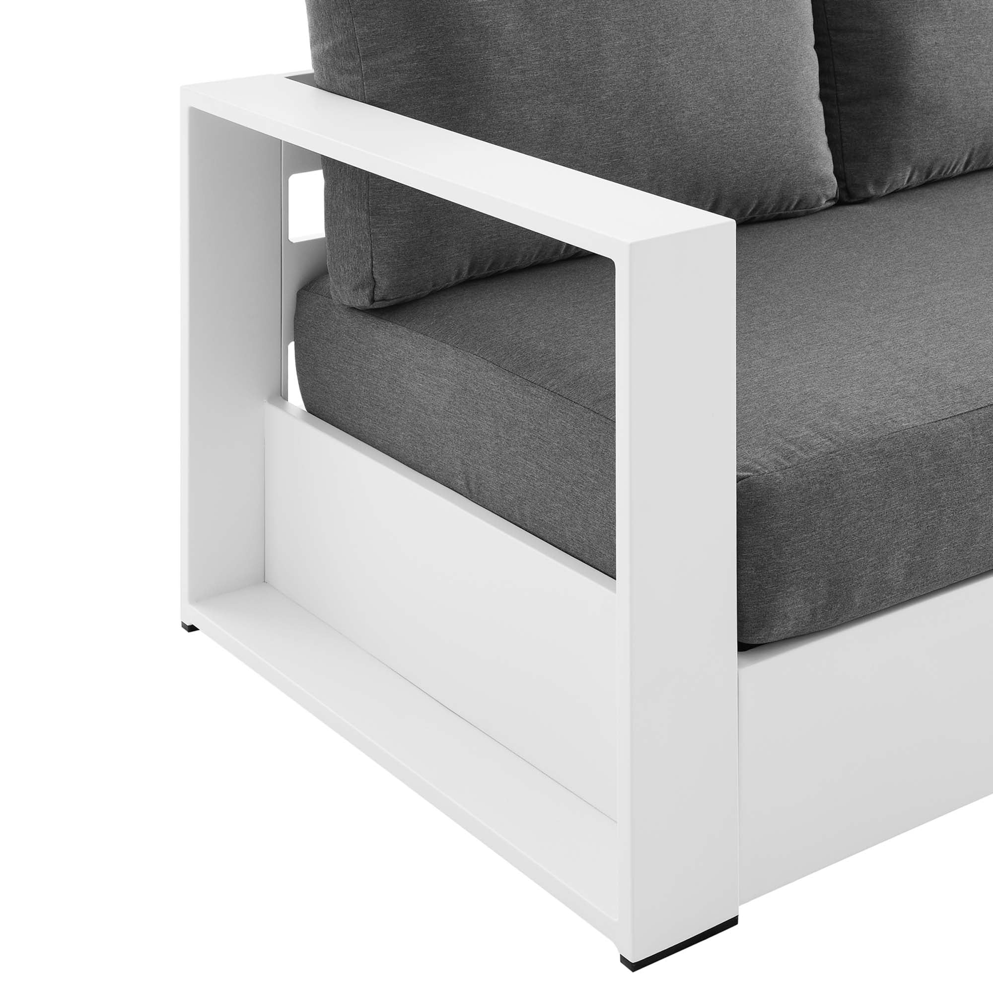 Modway Tahoe Outdoor Patio Powder-Coated Aluminum Sofa
