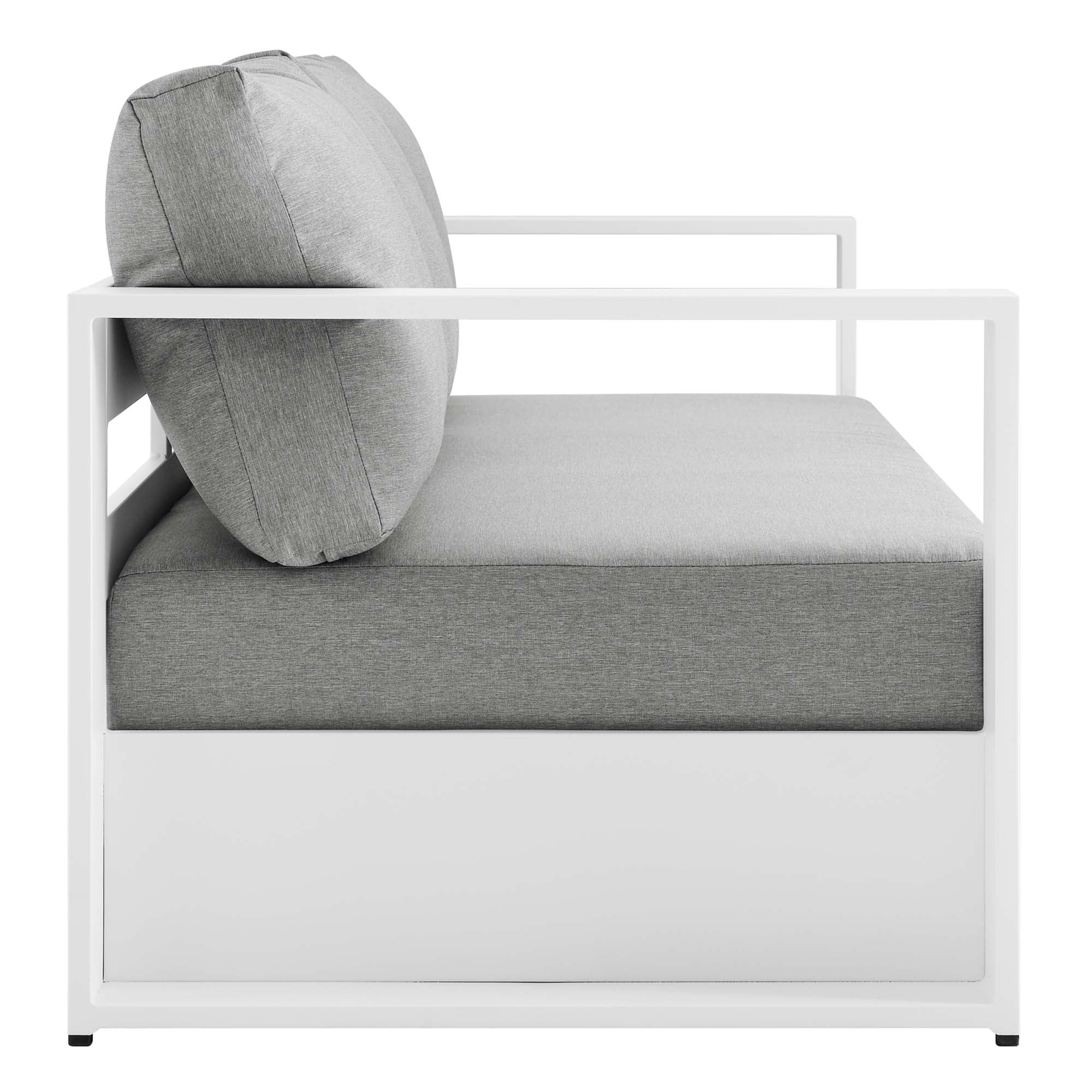 Modway Tahoe Outdoor Patio Powder-Coated Aluminum Sofa