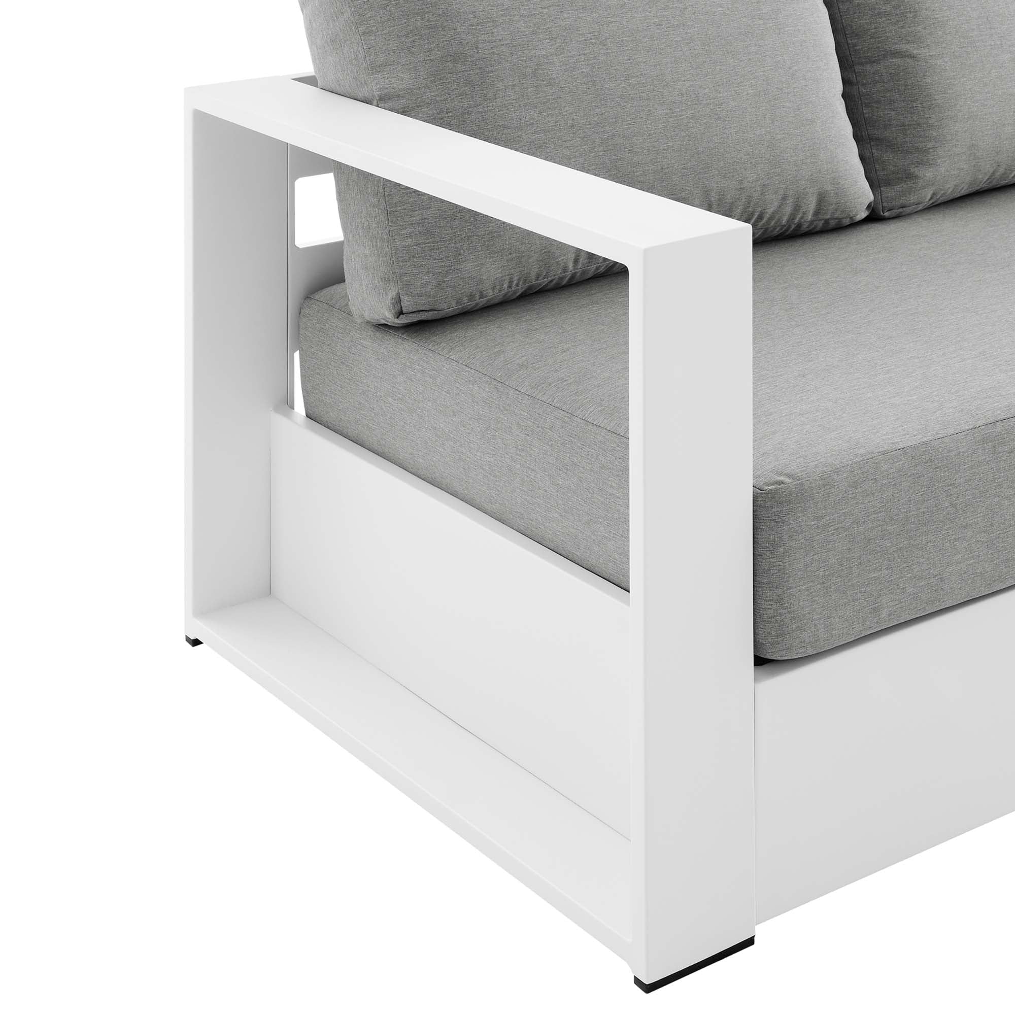 Modway Tahoe Outdoor Patio Powder-Coated Aluminum Sofa