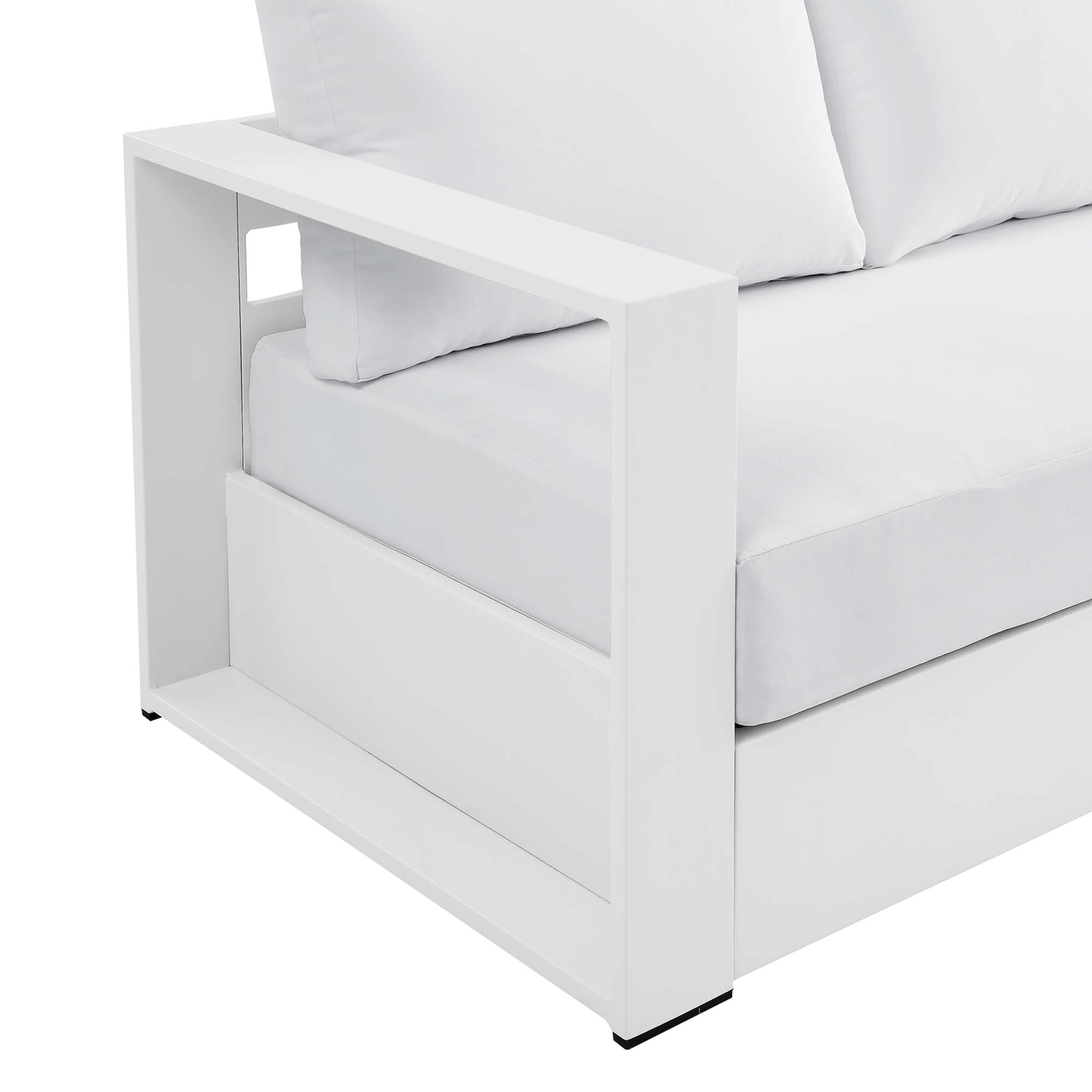 Modway Tahoe Outdoor Patio Powder-Coated Aluminum Sofa